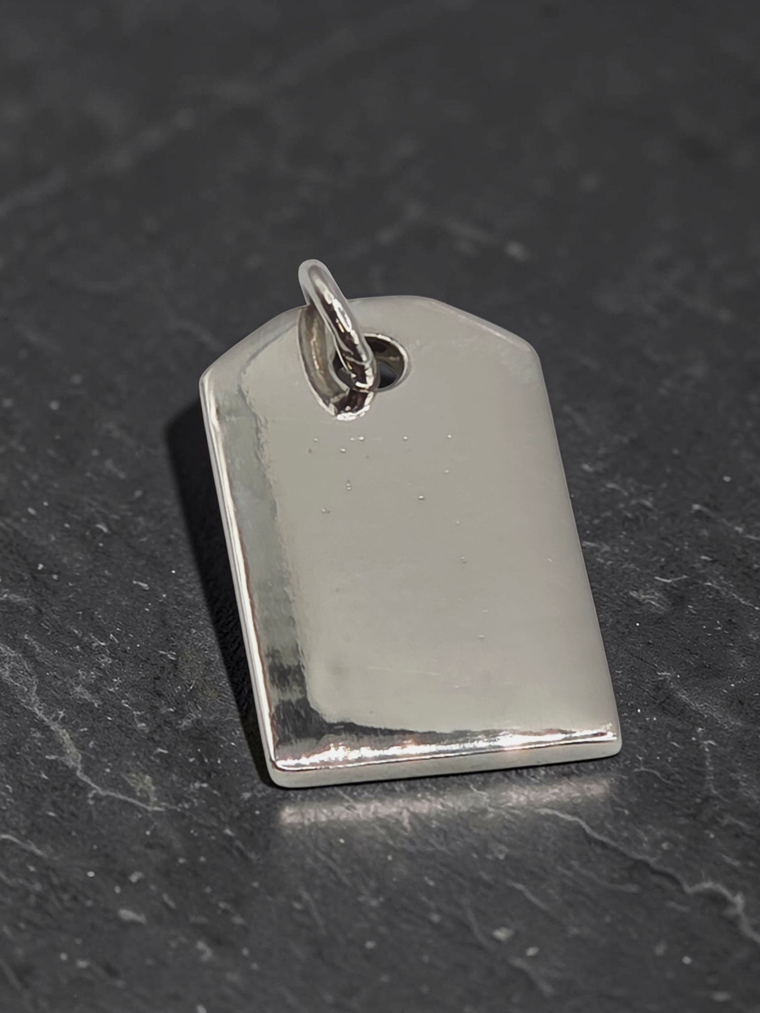 Tiffany & Co 925 Sterling Silver Engraveable Tag Charm Pendant - RARE
