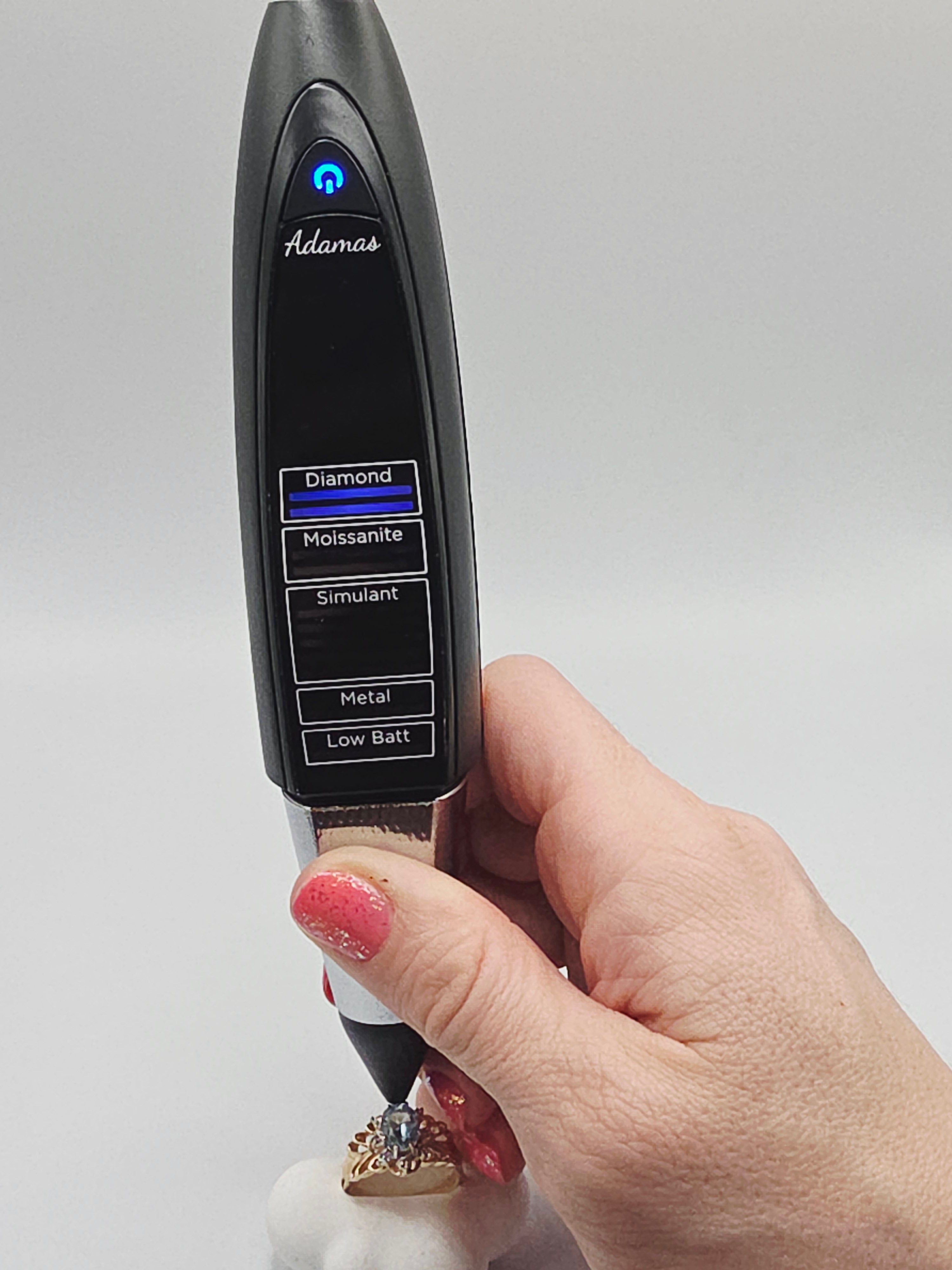 Solid 10K Yellow Gold Ring with Blue Topaz & Diamond Accents - Size 7.75