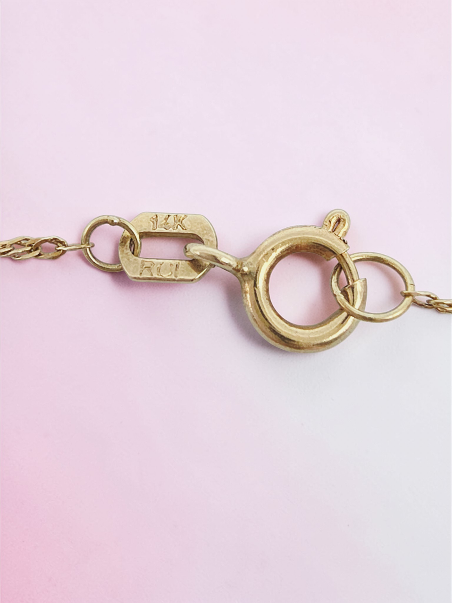 Royal Chain Inc. Solid 14K Yellow Gold Bracelet with 3D Hearts - 6 Inch