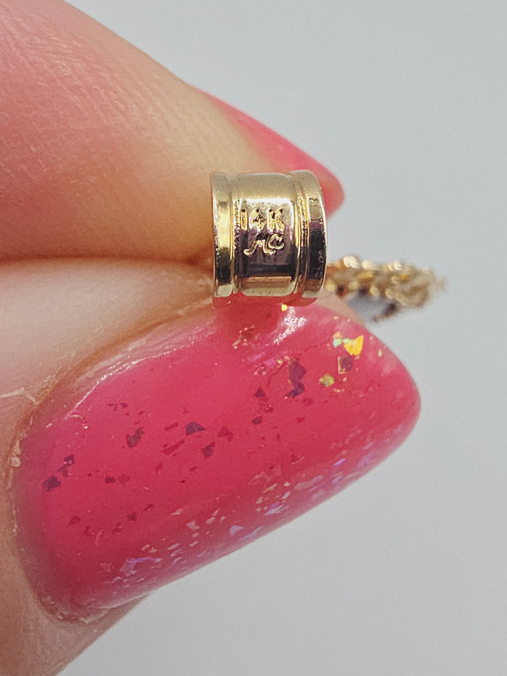 Michael Anthony Solid 14K Yellow Gold Guardian Angel Prayer Necklace Pendant