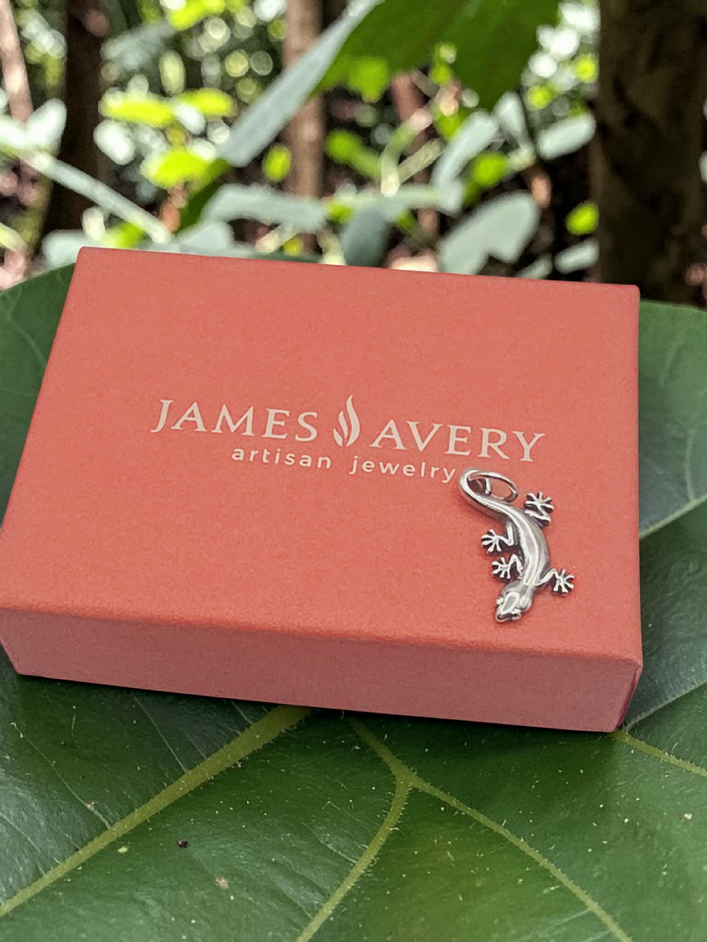 James Avery Sterling Silver Gecko Lizard Charm Pendant - RETIRED
