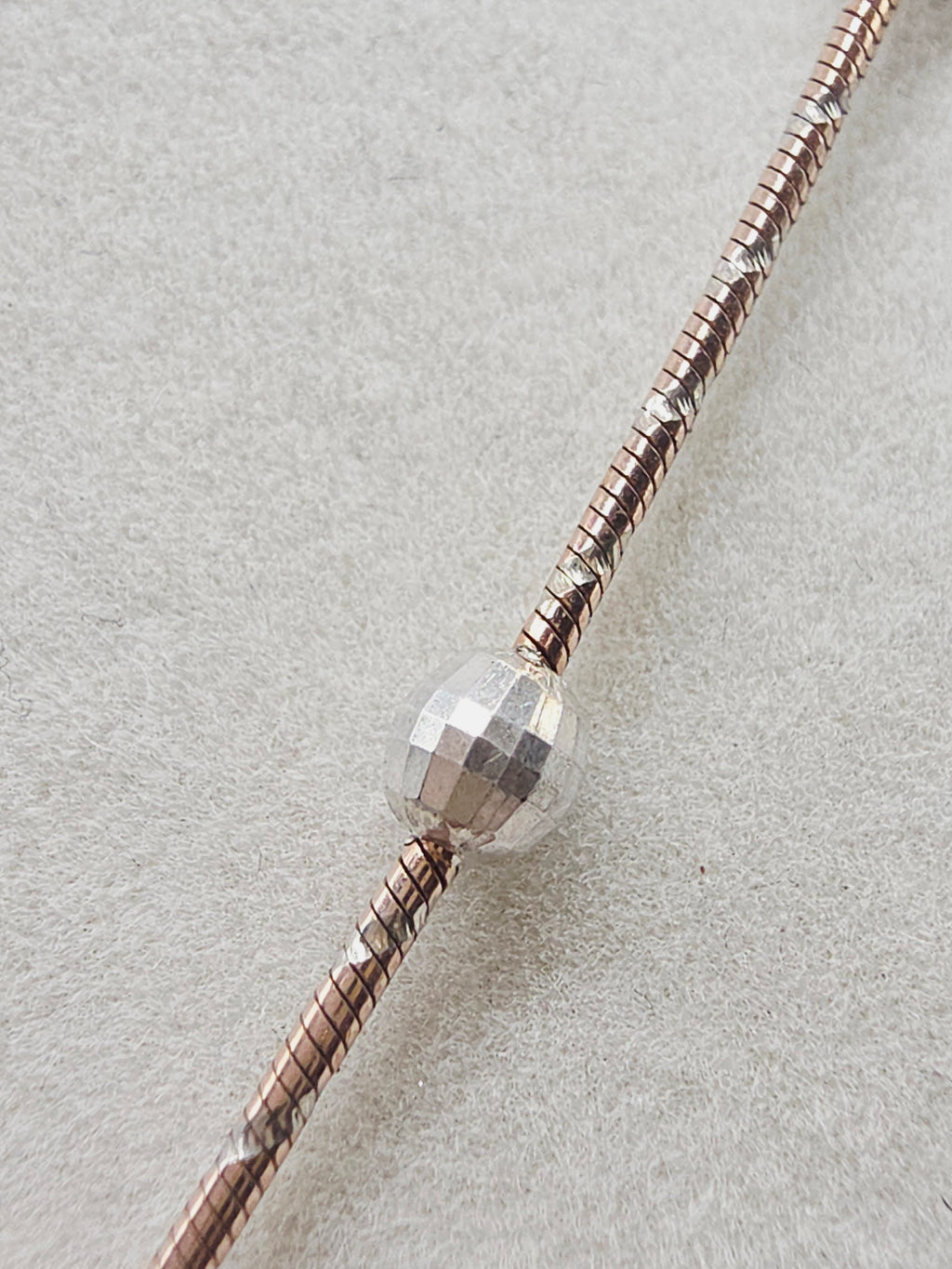 Rose Gold Vermeil 925 Sterling Silver ITALY Snake Chain Necklace - 18 Inch
