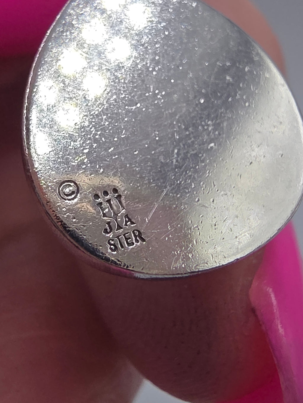 James Avery Sterling Silver Paw Print Charm Uncut Loop with Box and Pouch