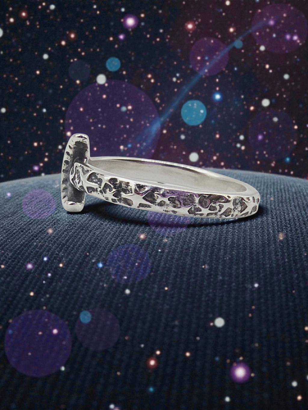 James Avery Starry Night 925 Sterling Silver Moon Ring – Size 7.5