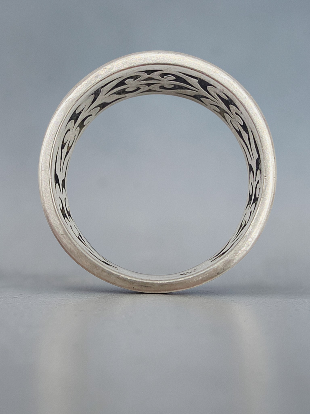 RETIRED James Avery Adorned Open Scrollwork Sterling Silver Ring Size 6