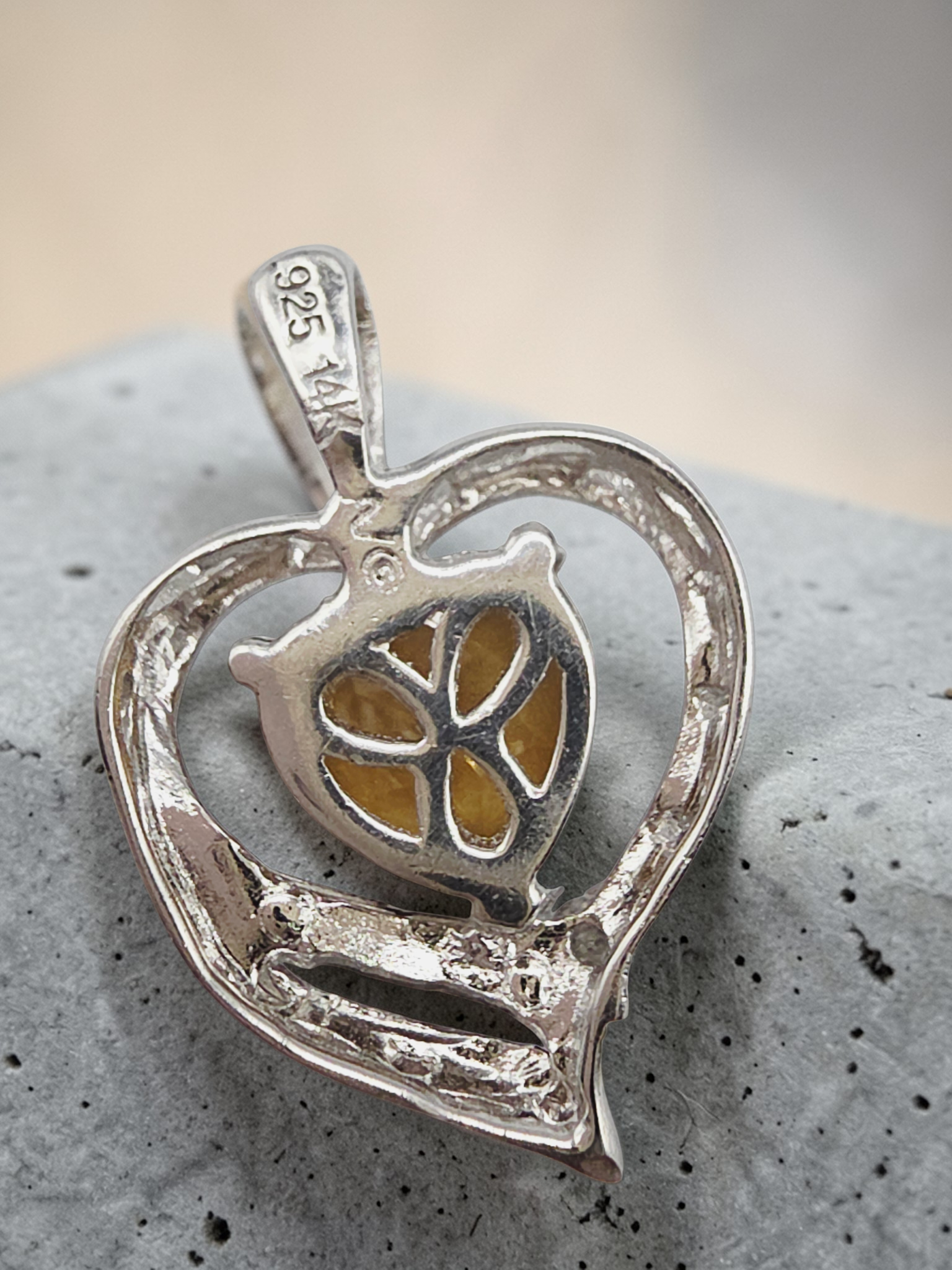 Alwand Vahan Sterling Silver & 14K Gold Citrine Heart Pendant - Diamond Accent