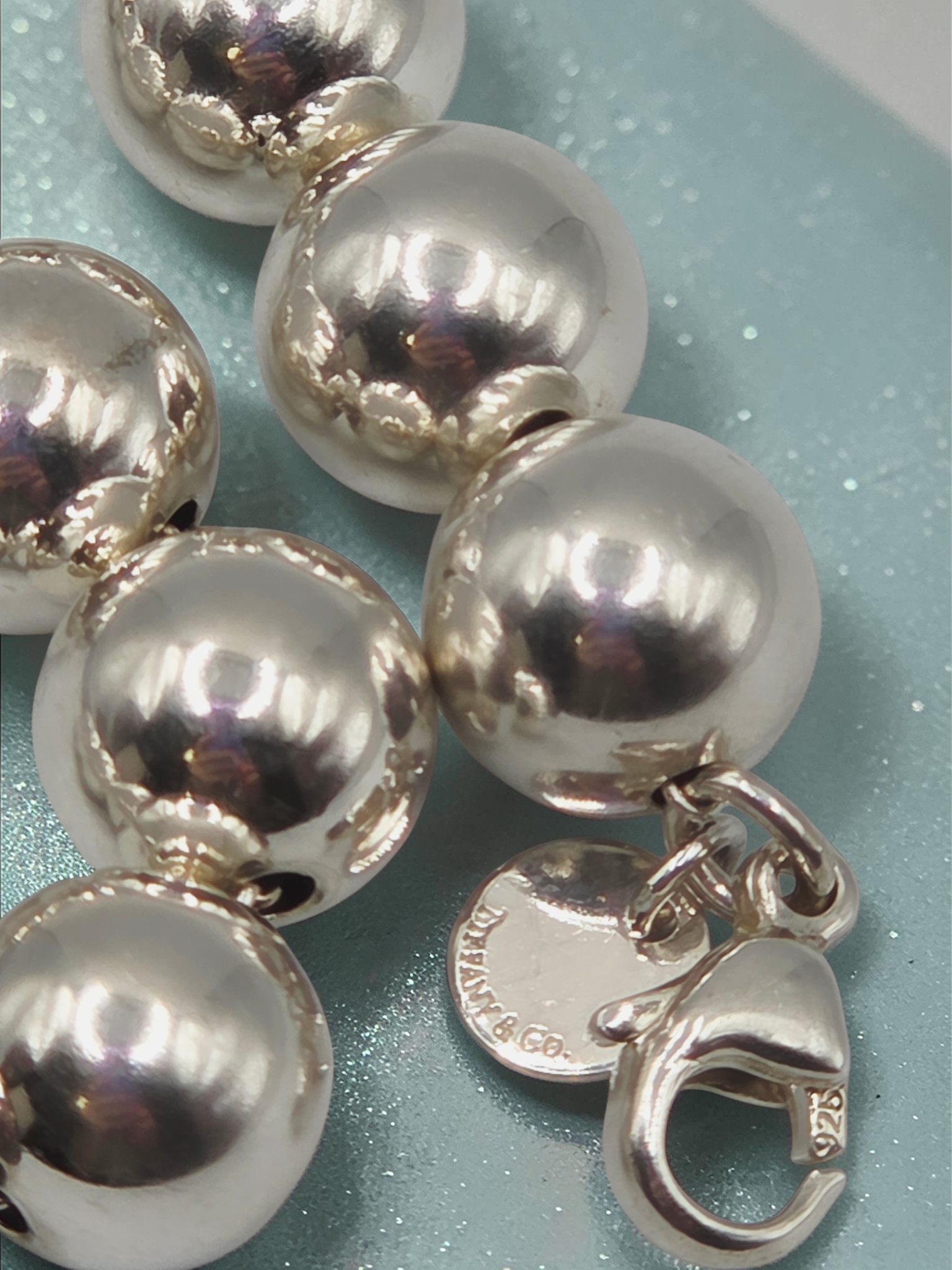 Tiffany & Co. HardWear Sterling Silver Ball Bracelet - 10mm - Medium 7.5"