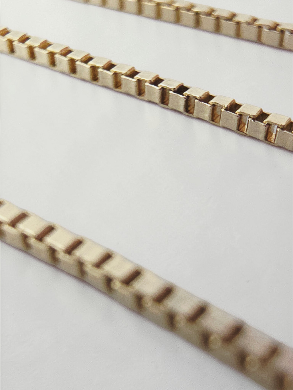 Solid 14K Yellow Gold Boxchain Bracelet Italy– 7.5 Inches