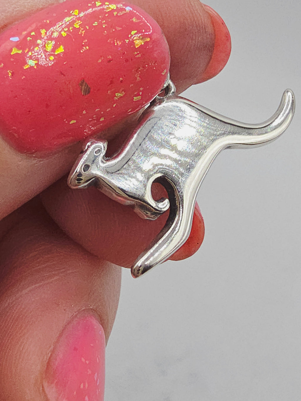 RETIRED James Avery Kangaroo Sterling Silver Charm Pendant - RARE HTF