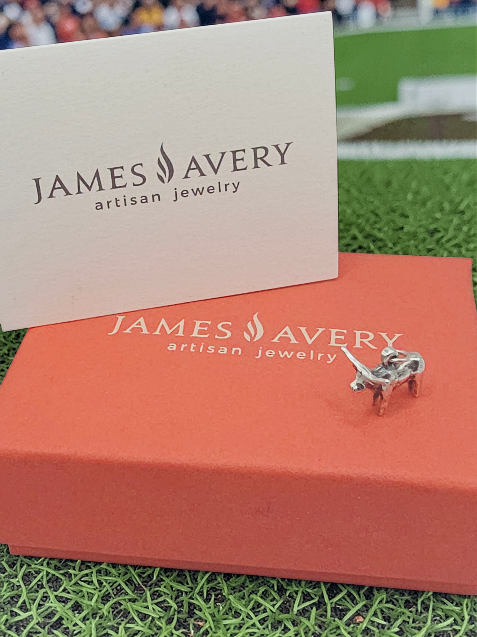 RETIRED James Avery 3D Texas Longhorn Bull Cow Sterling Silver Charm Pendant HTF