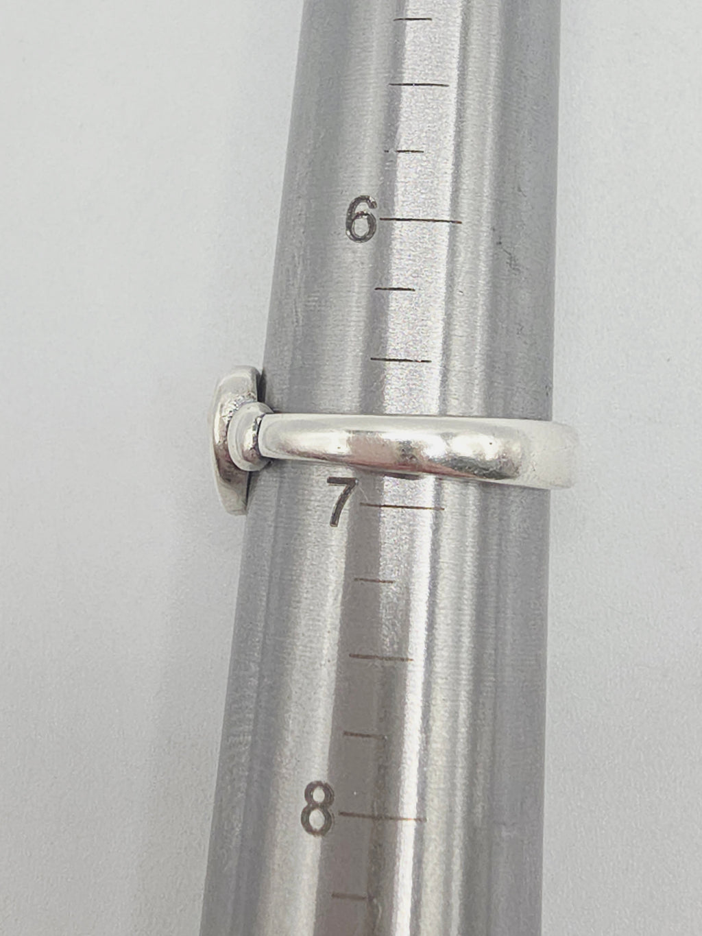 RETIRED James Avery True Heart Sterling Silver & 14K Gold Ring Sz 6.75 RARE HTF