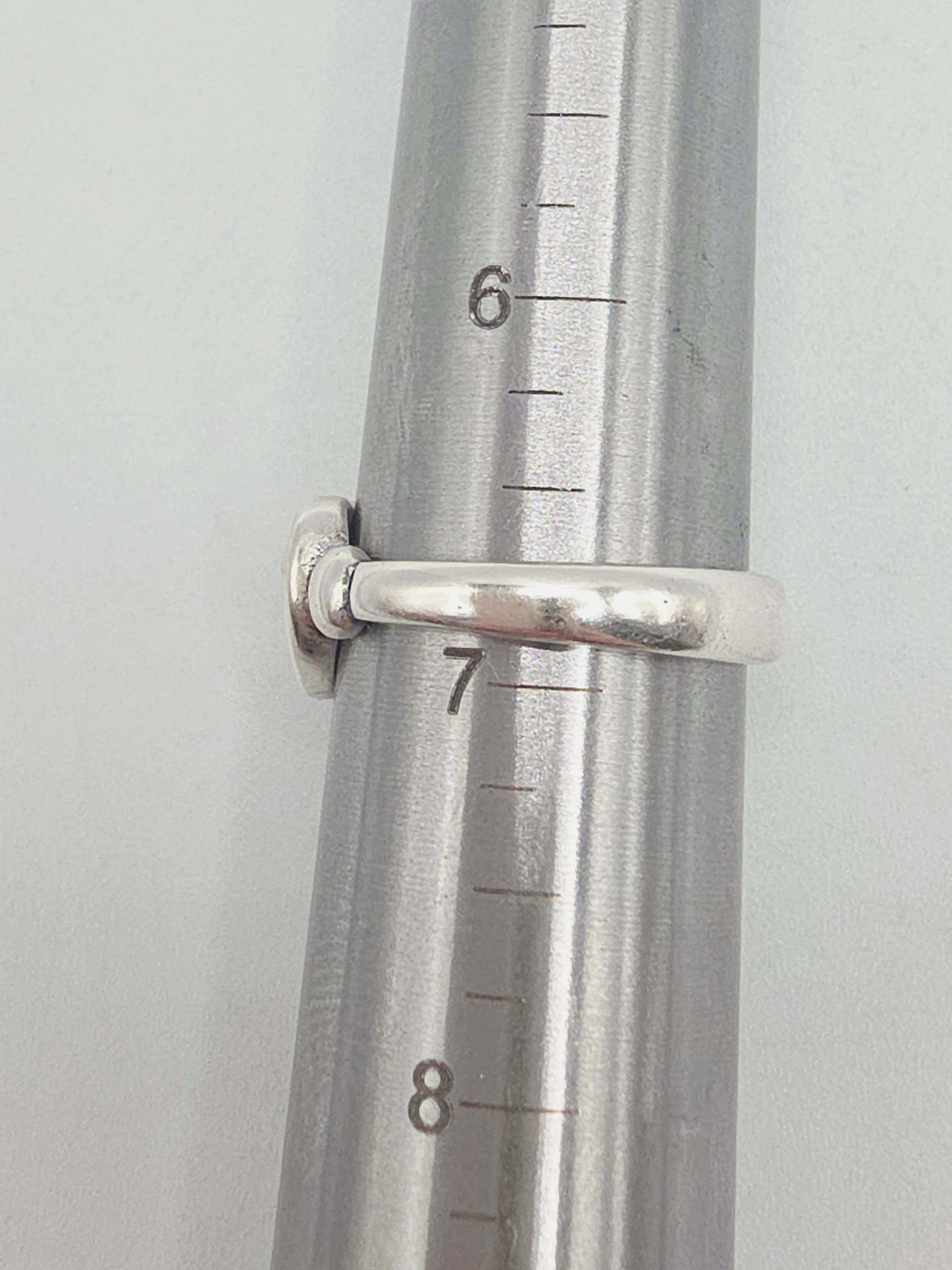 RETIRED James Avery True Heart Sterling Silver & 14K Gold Ring Sz 6.75 RARE HTF