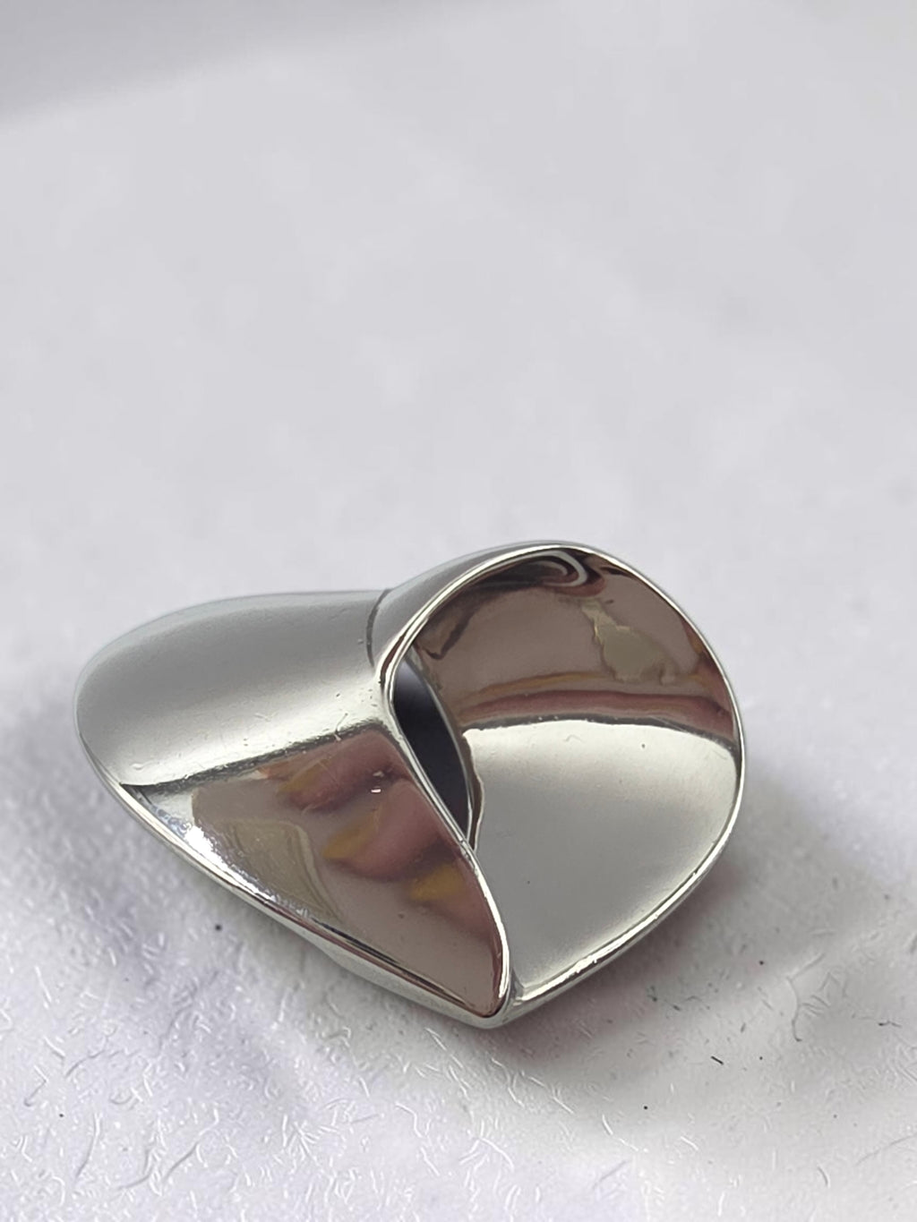 RETIRED James Avery Folded Open Heart Sterling Silver Necklace Pendant HTF
