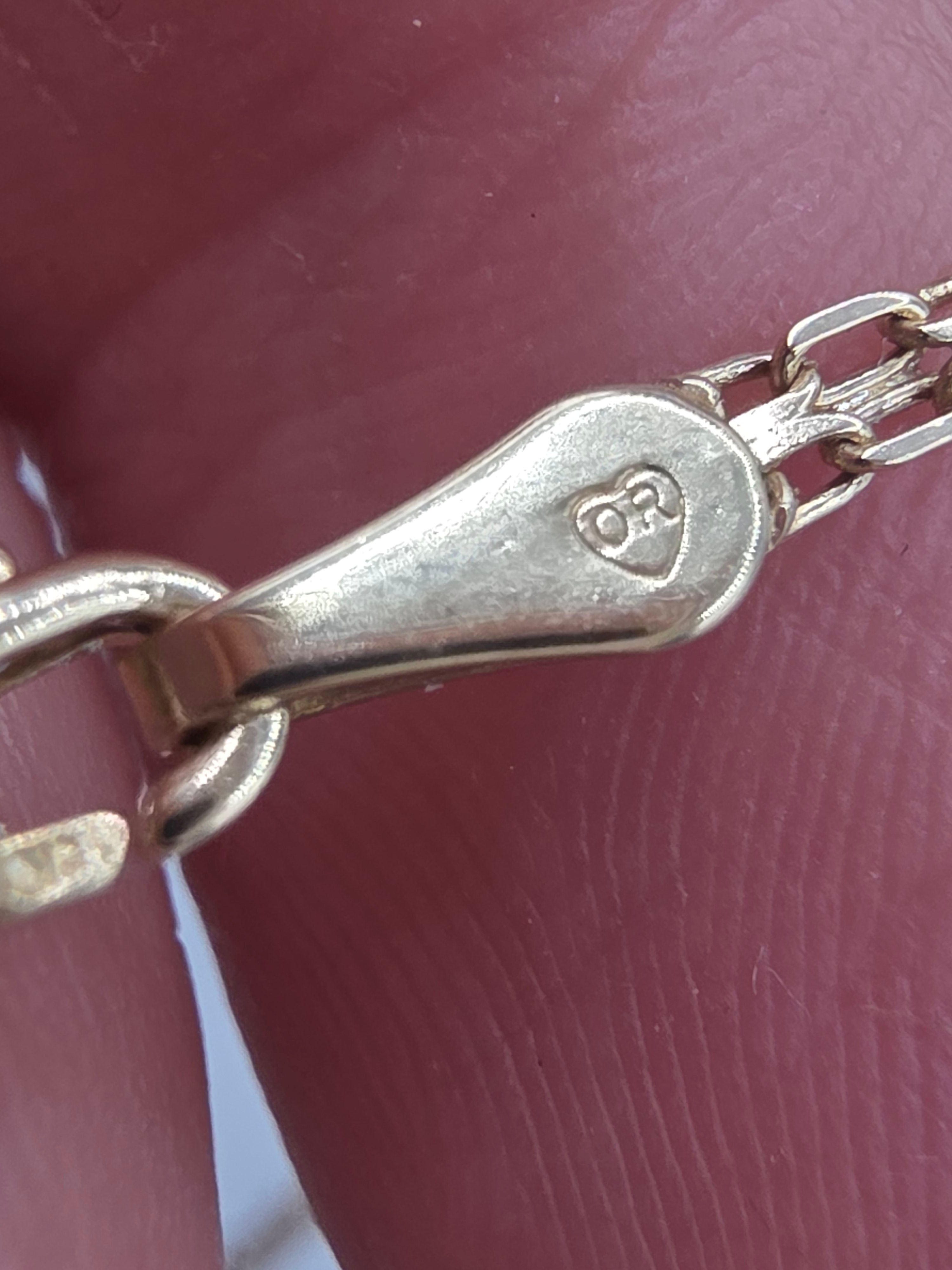 OroAmerica Solid 10K Gold #1 Mom Bracelet Two Tone Floral Accents 7.25 Inch