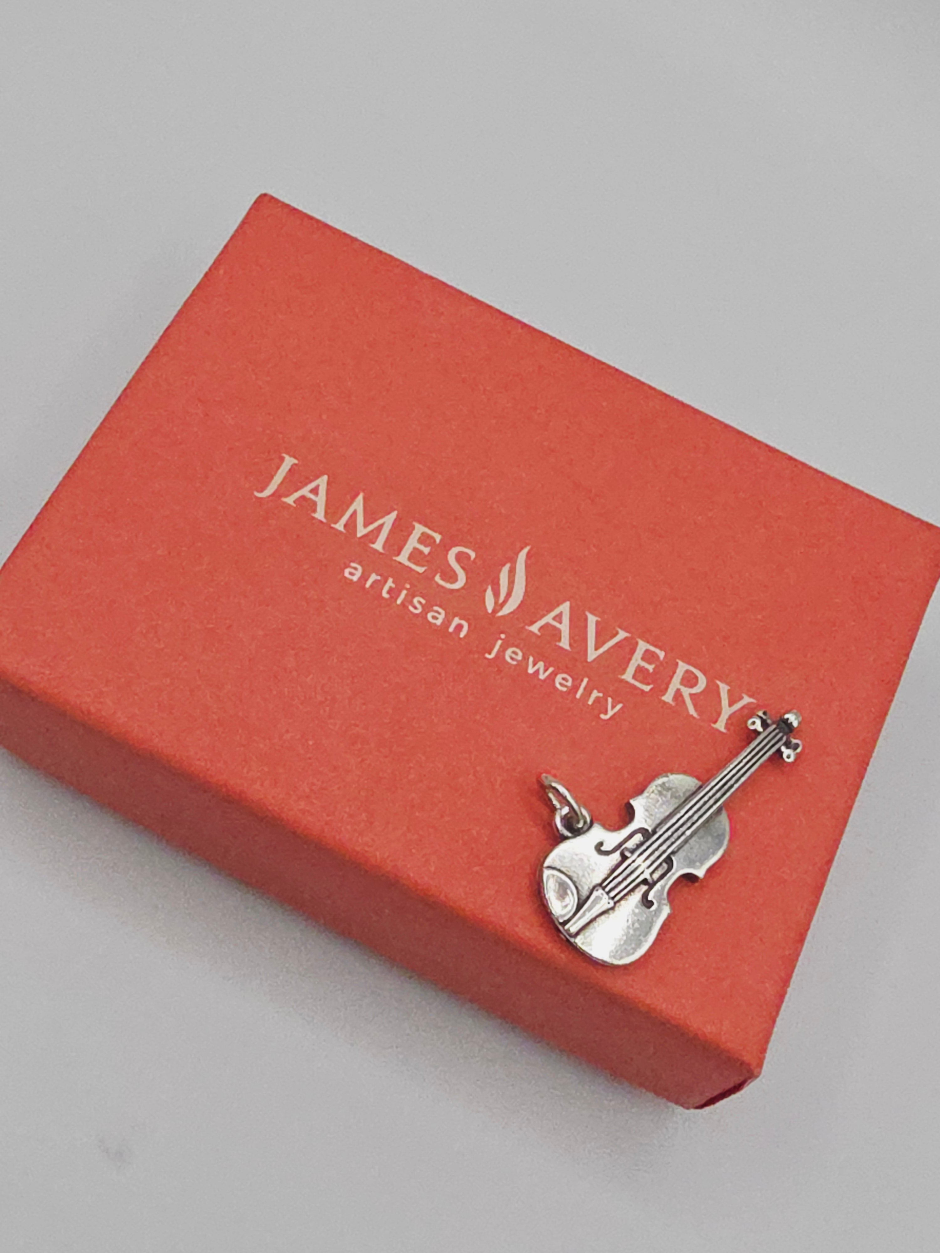 James Avery Violin Music Instrument Charm Pendant - RETIRED