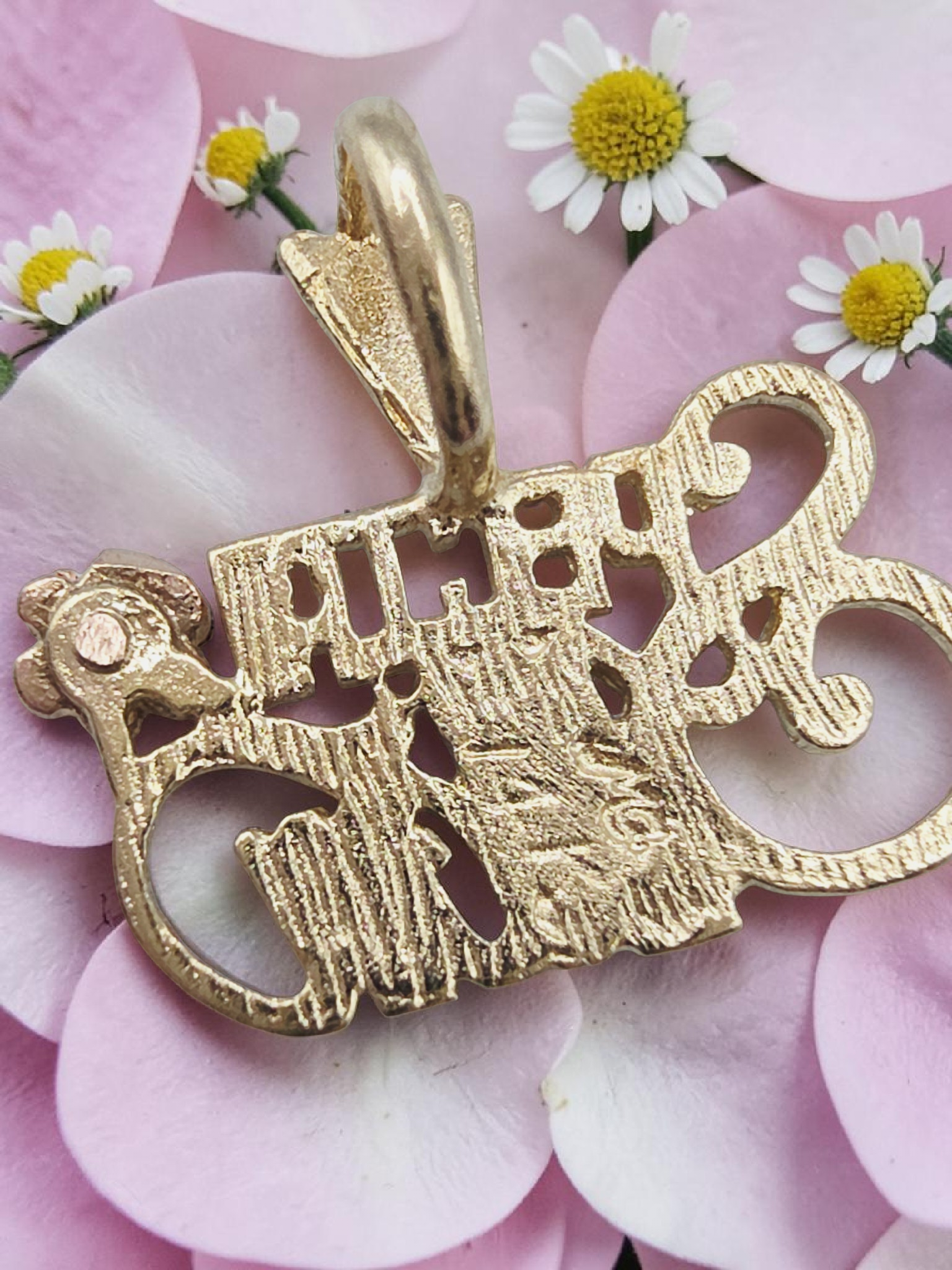 Michael Anthony Solid 14K Yellow Gold Special Mom Mothers Day Pendant