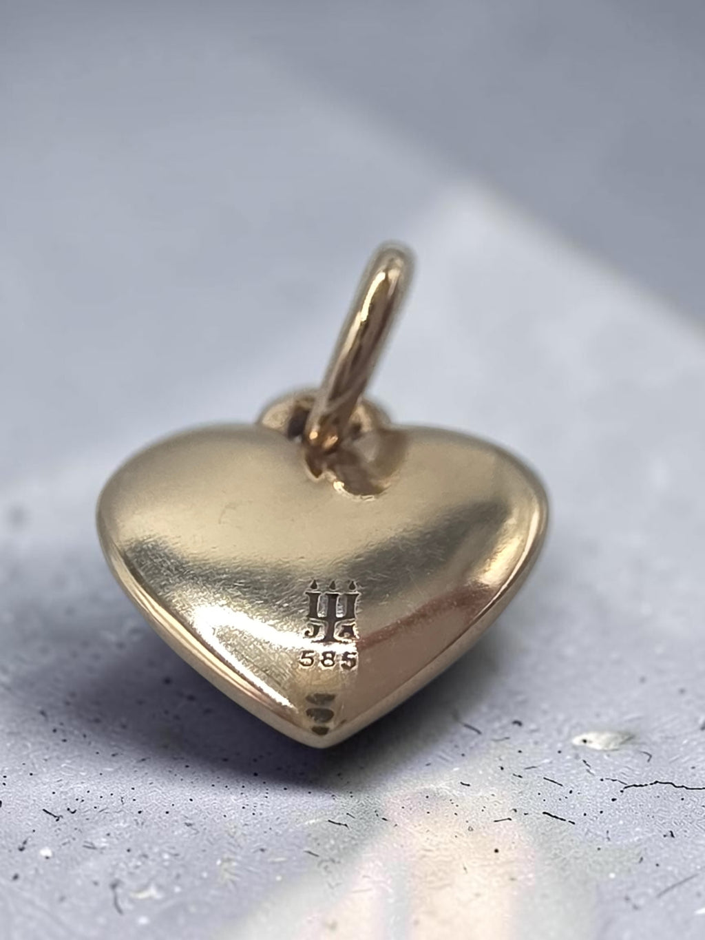 James Avery Solid 14K Yellow Gold Heart Charm Pendant