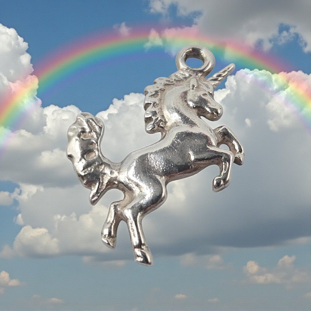 Retired James Avery 925 Sterling Silver Unicorn Charm Pendant