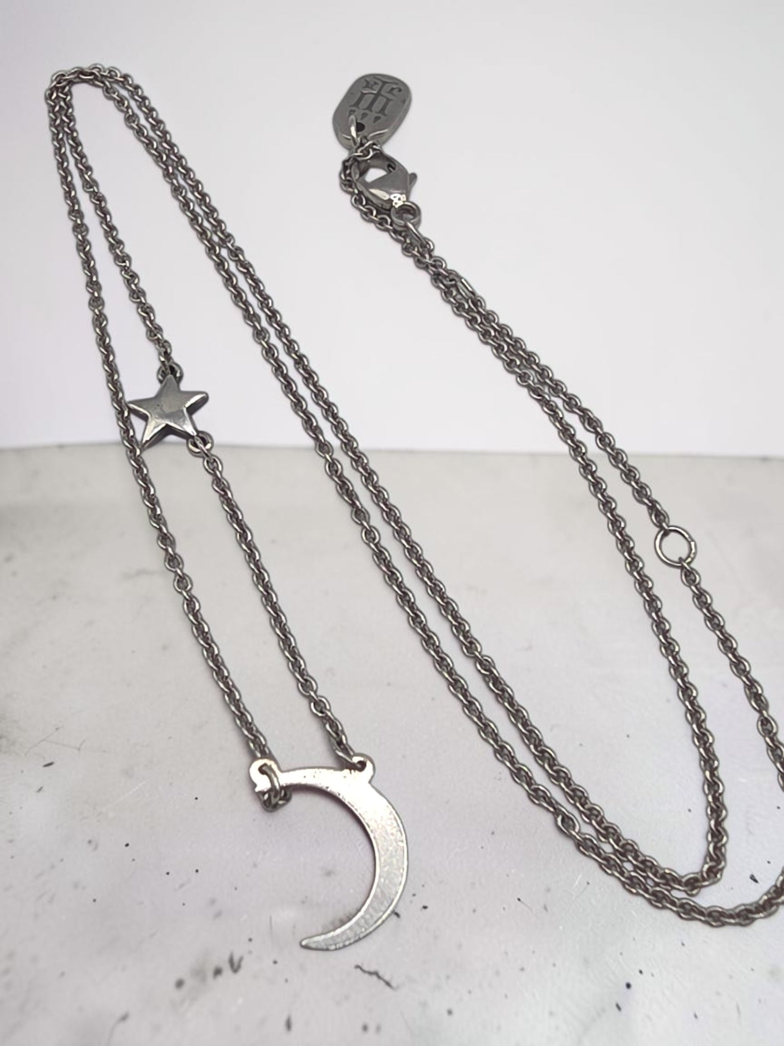 James Avery Sterling Silver Shoot for the Moon Star Necklace - Adjustable 18"-20"