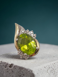 Alwand Vahan Sterling Silver & 10K Gold Peridot Pendant with Diamond Accents