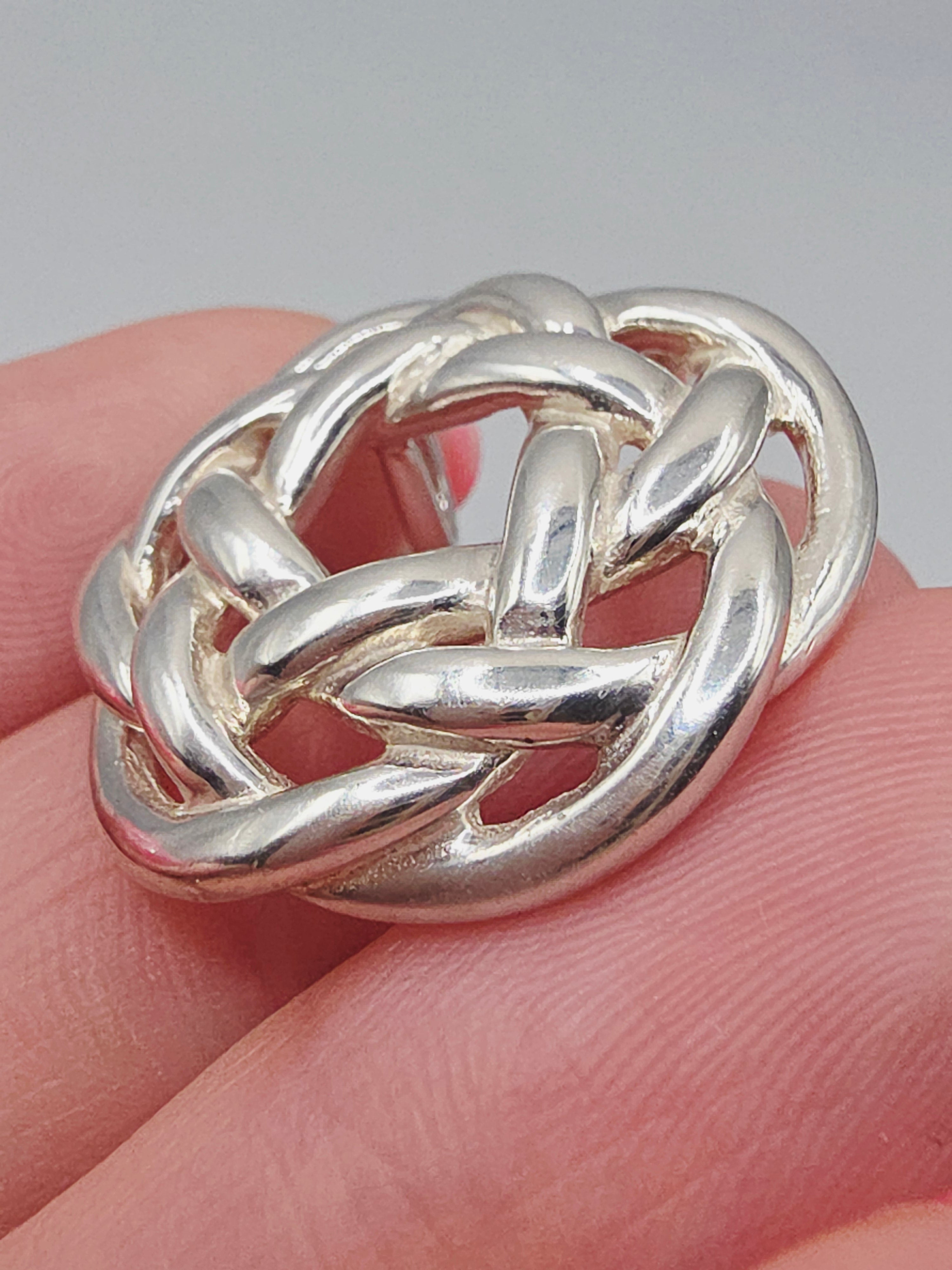 Tiffany & Co. 925 Sterling Silver Love Knot Necklace Pendant
