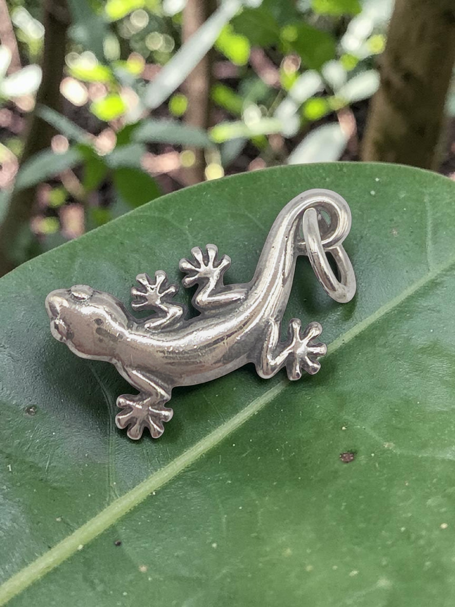 James Avery Sterling Silver Gecko Lizard Charm Pendant - RETIRED