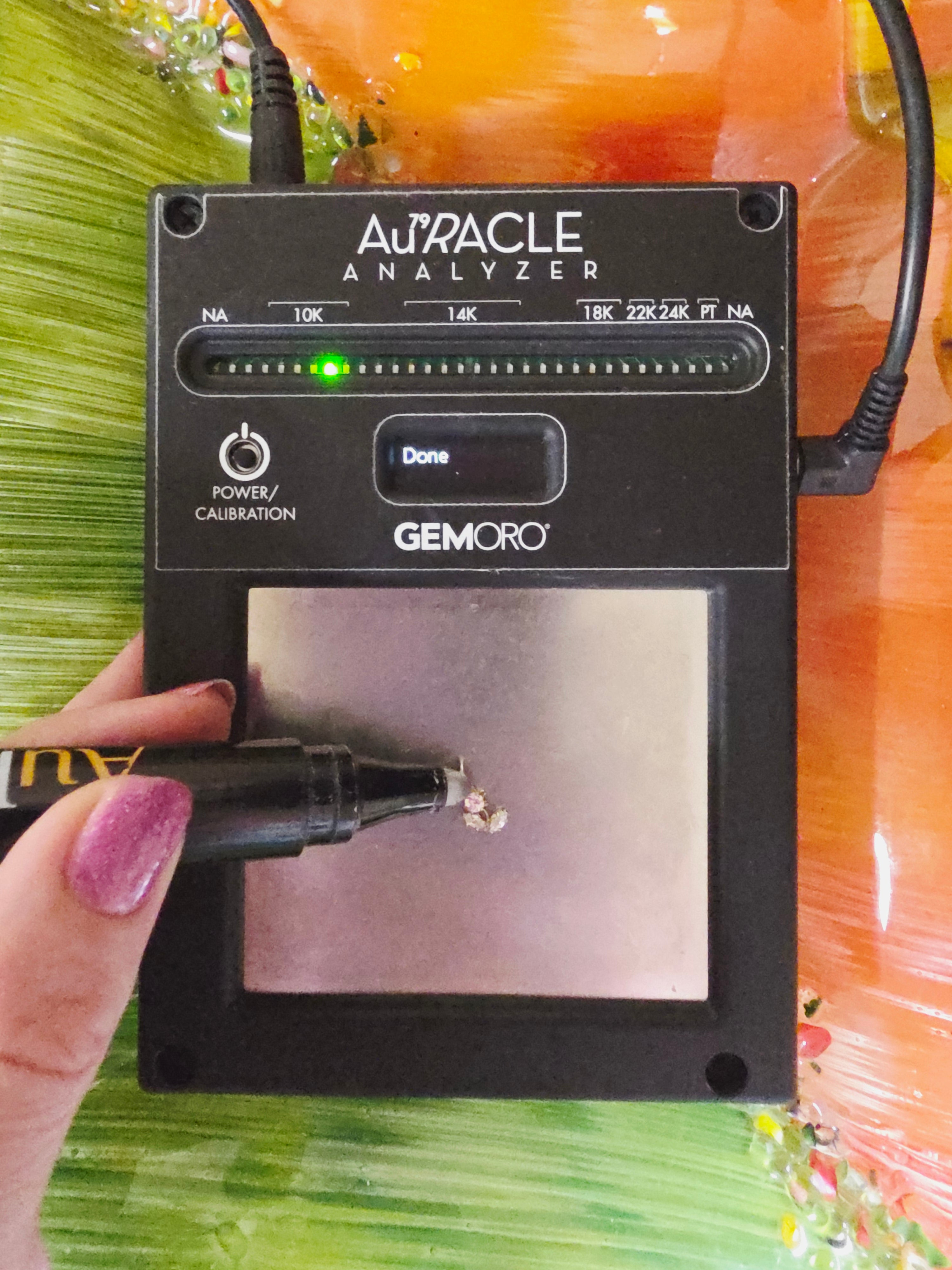 Solid 10K Yellow Gold Flower Necklace Pendant with Pink & White CZs