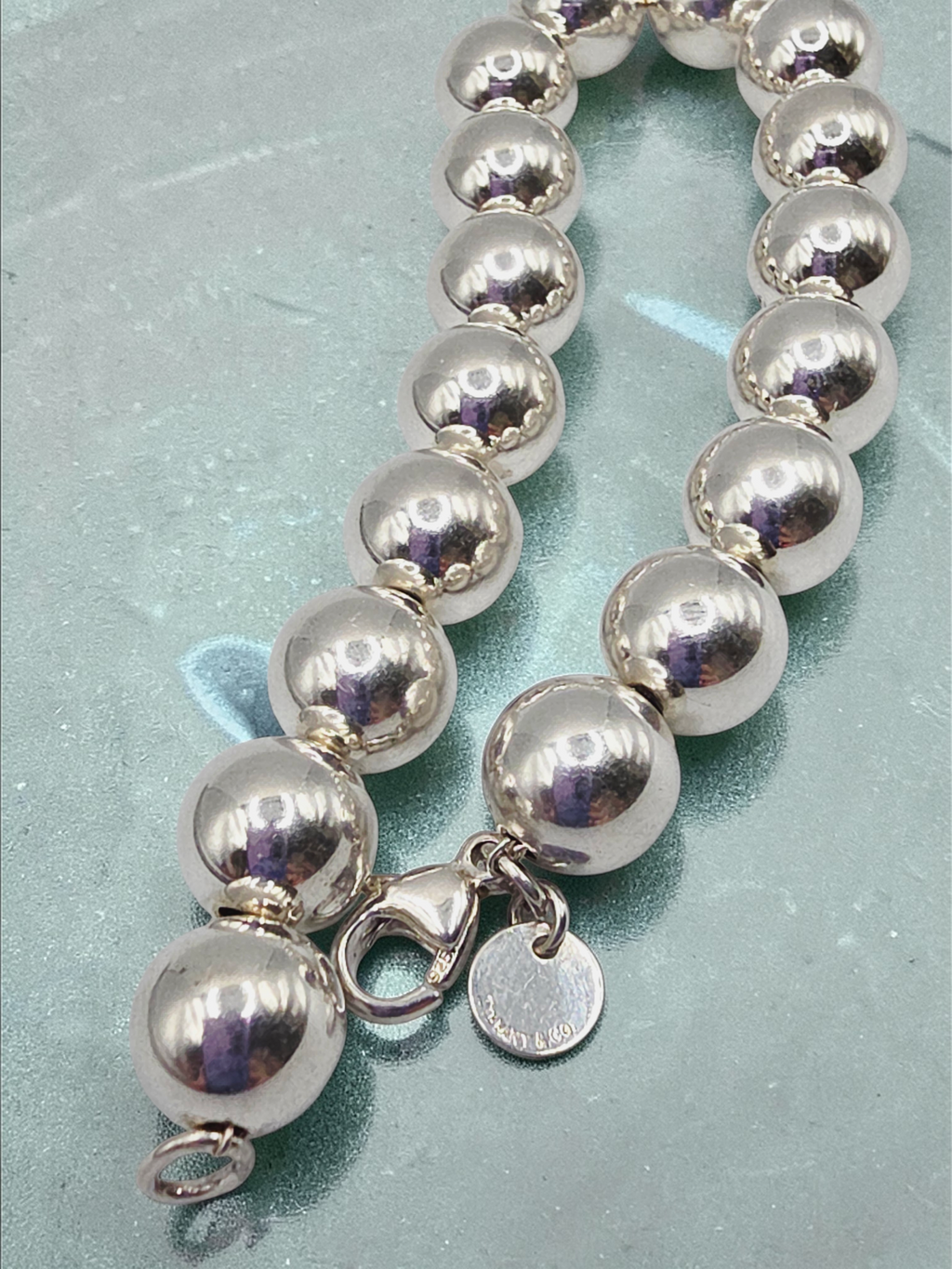 Tiffany & Co. HardWear Sterling Silver Ball Bracelet - 10mm - Medium 7.5"