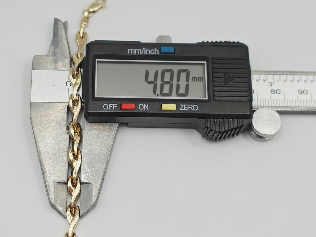 Solid 10K Yellow Gold Bracelet 7.25 Inches