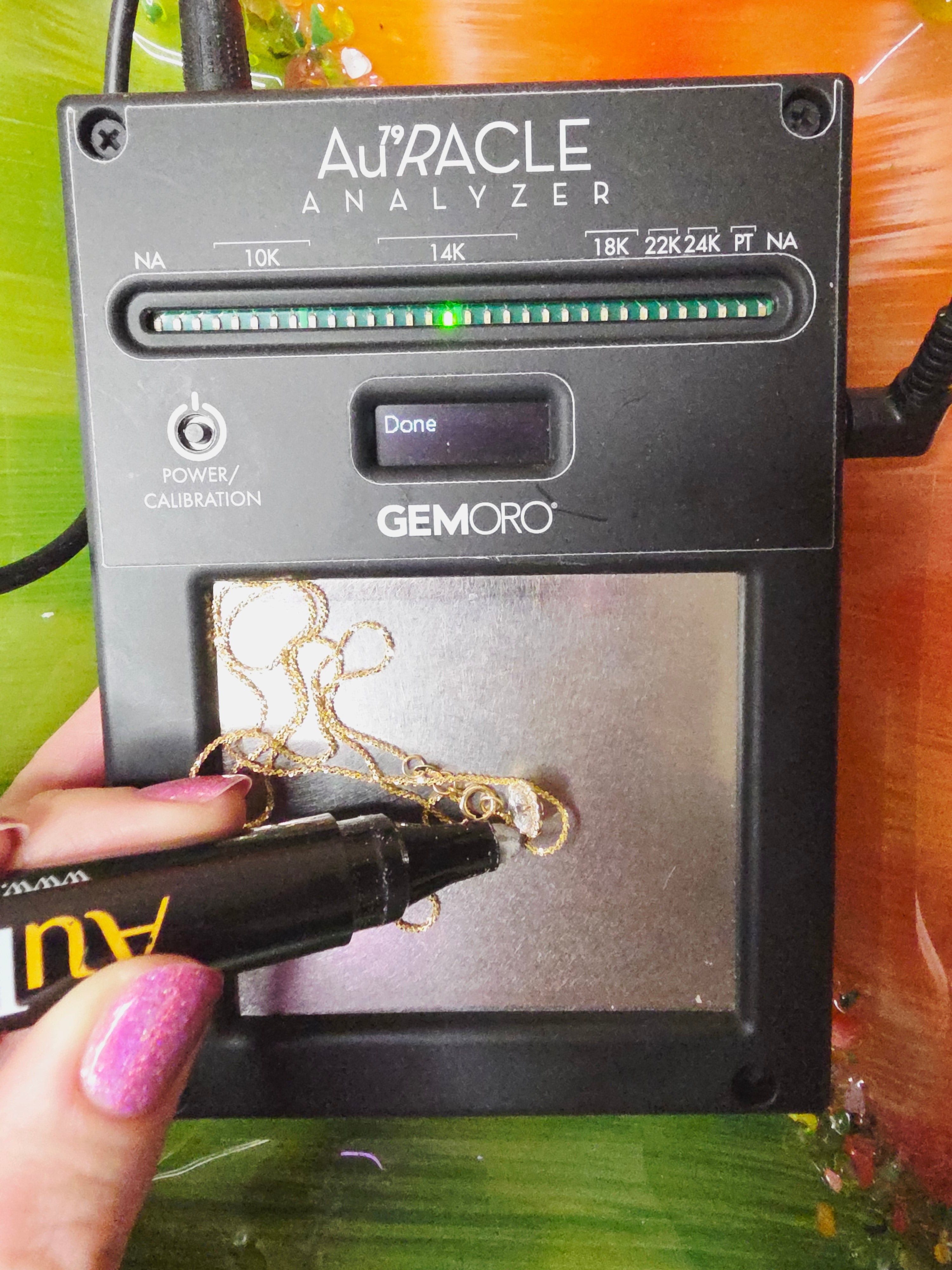 Jane Seymour Solid 14K Yellow Gold Necklace with CZ Pendant – 18" Chain