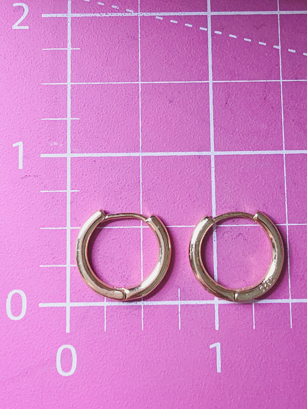 Gold Vermeil 925 Sterling Silver Hoop Earrings