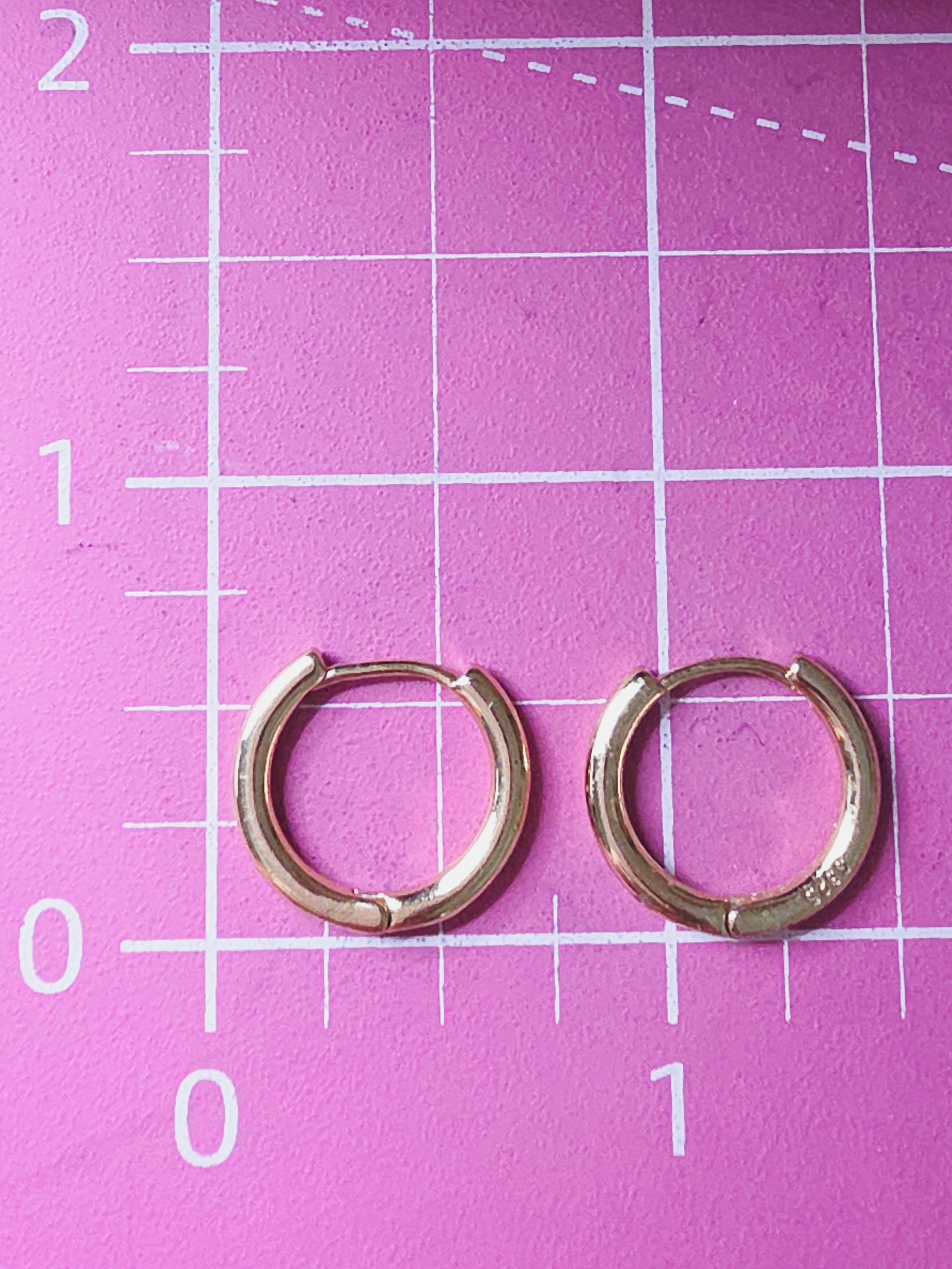 Gold Vermeil 925 Sterling Silver Hoop Earrings