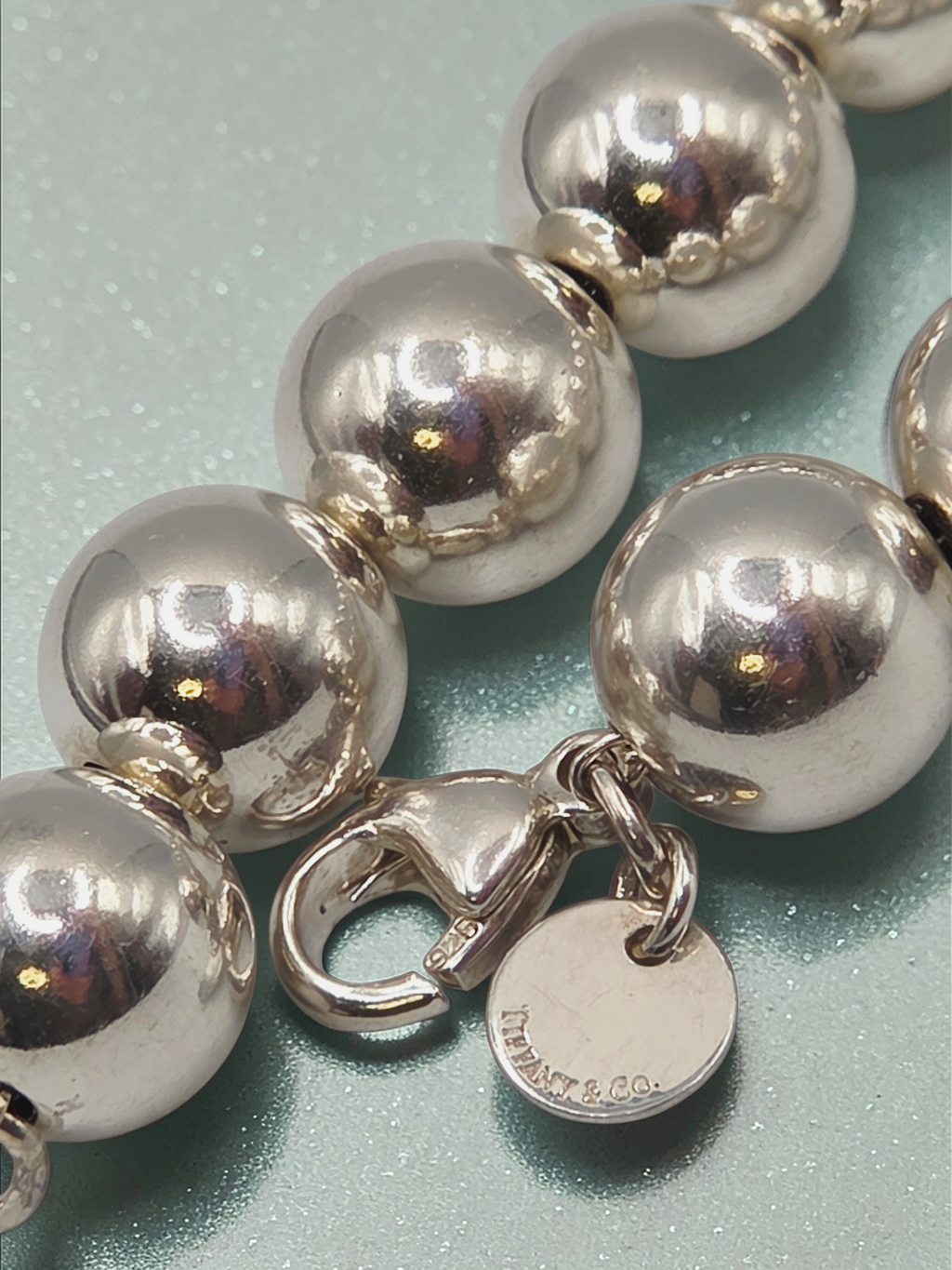 Tiffany & Co. HardWear Sterling Silver Ball Bracelet - 10mm - Medium 7.5"