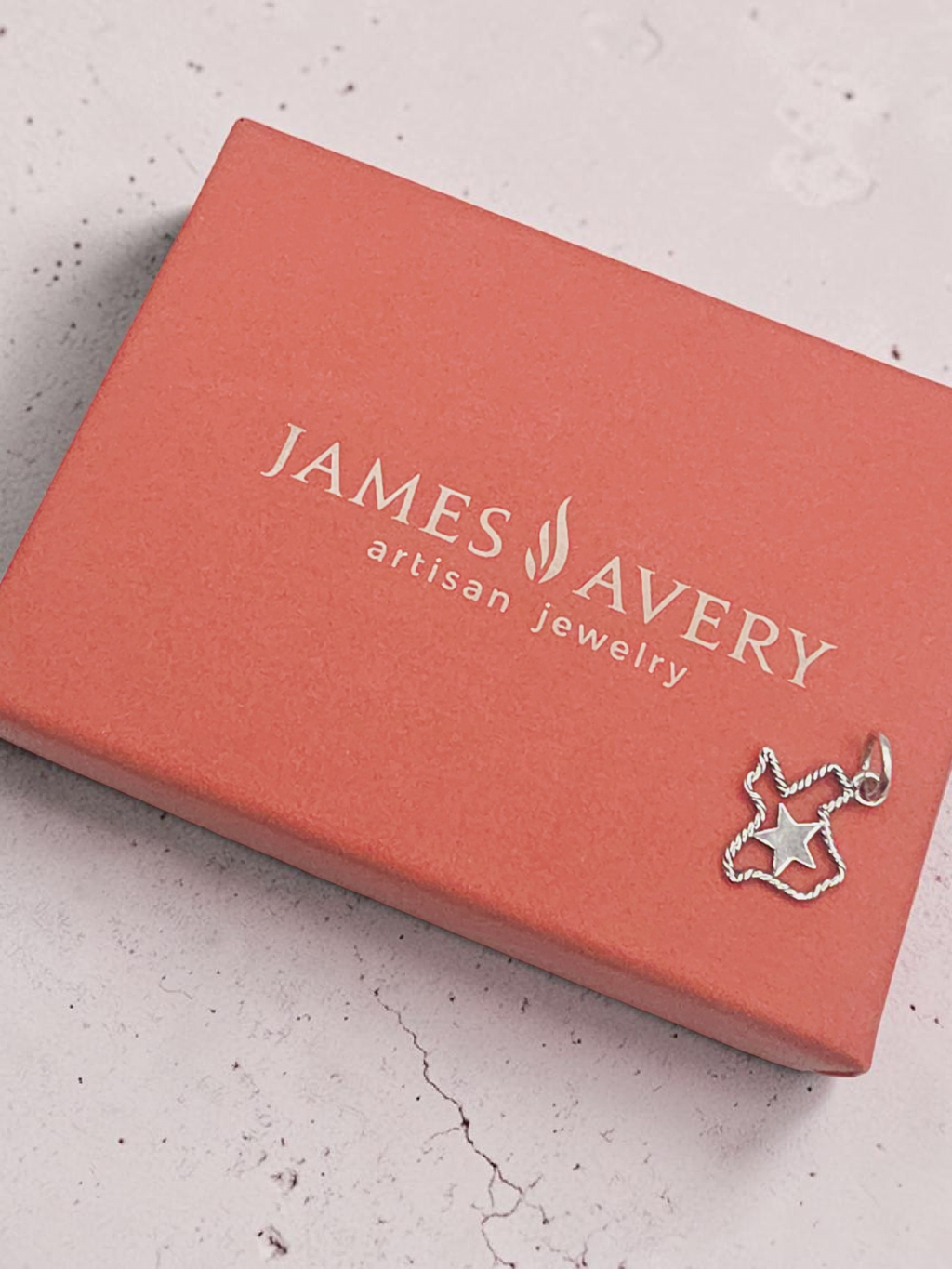 James Avery Twisted Rope Texas Lone Star State Charm - RETIRED