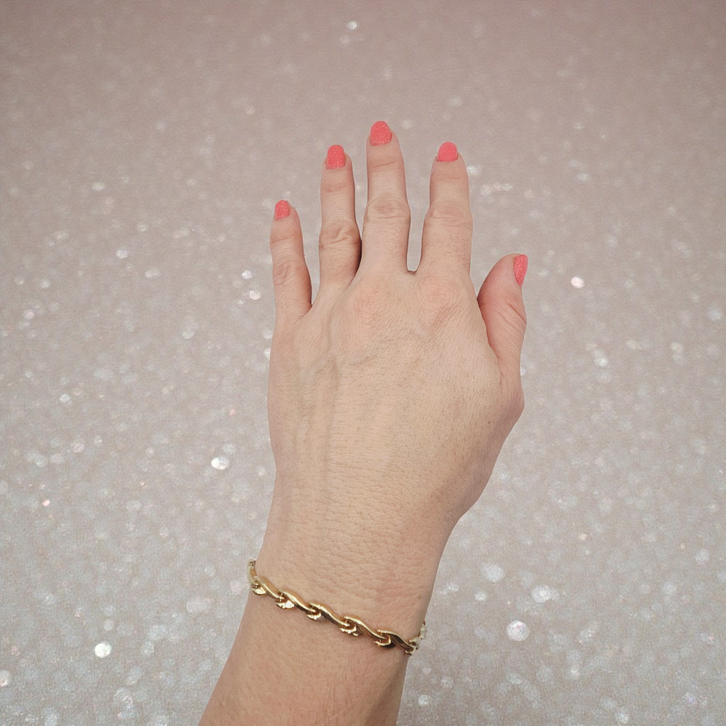 Solid 10K Yellow Gold Bracelet 7.25 Inches