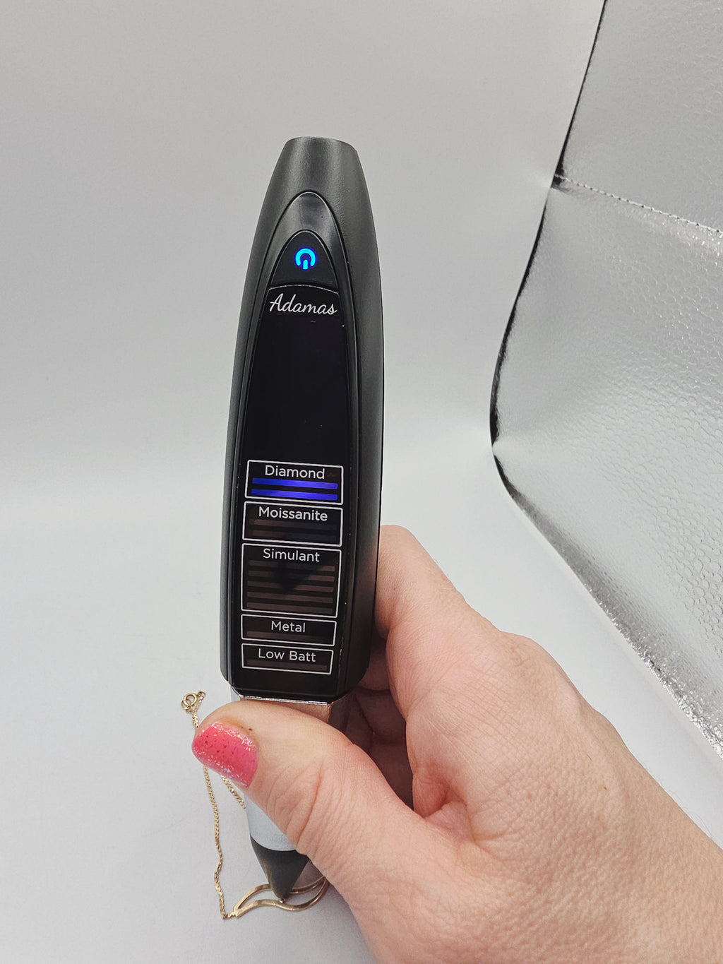 Solid 14K Gold S-Link Serpentine Chain Bracelet wtih Diamond Accent - 7 Inches