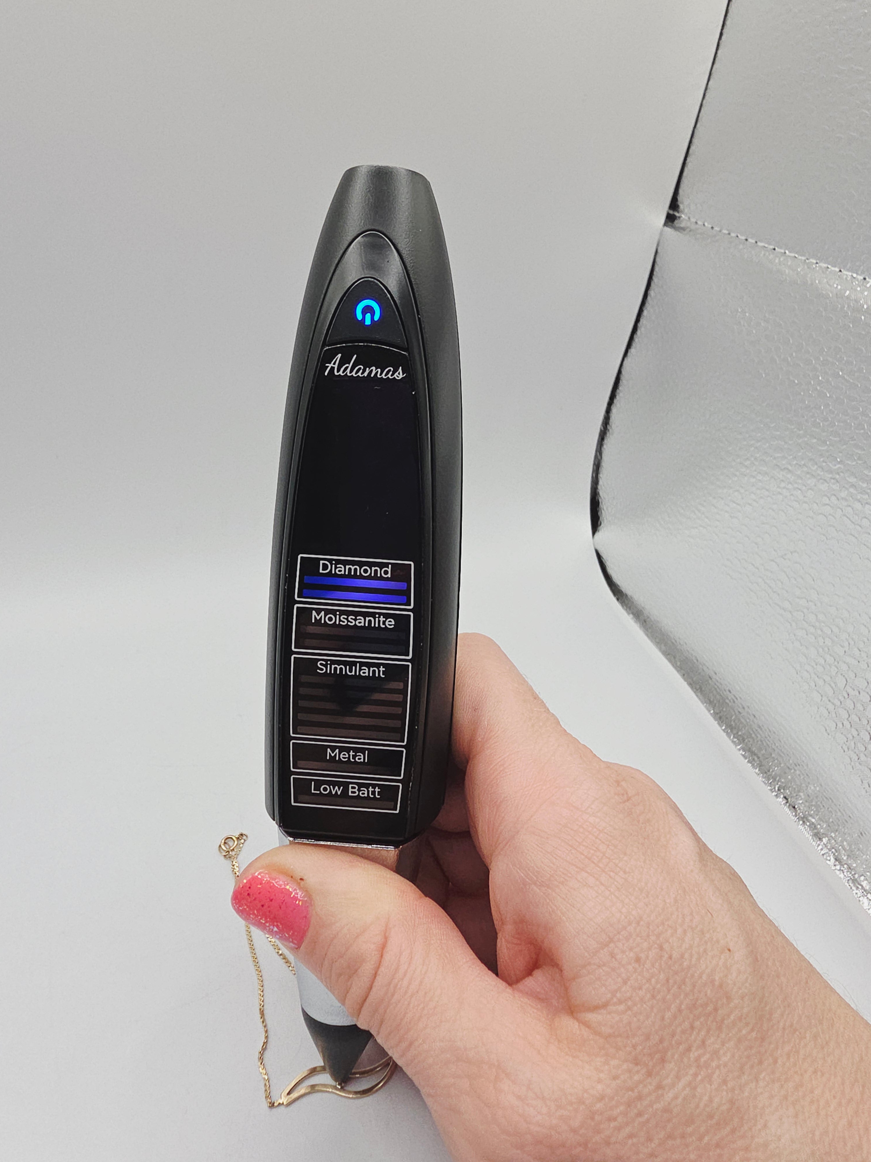 Solid 14K Gold S-Link Serpentine Chain Bracelet wtih Diamond Accent - 7 Inches