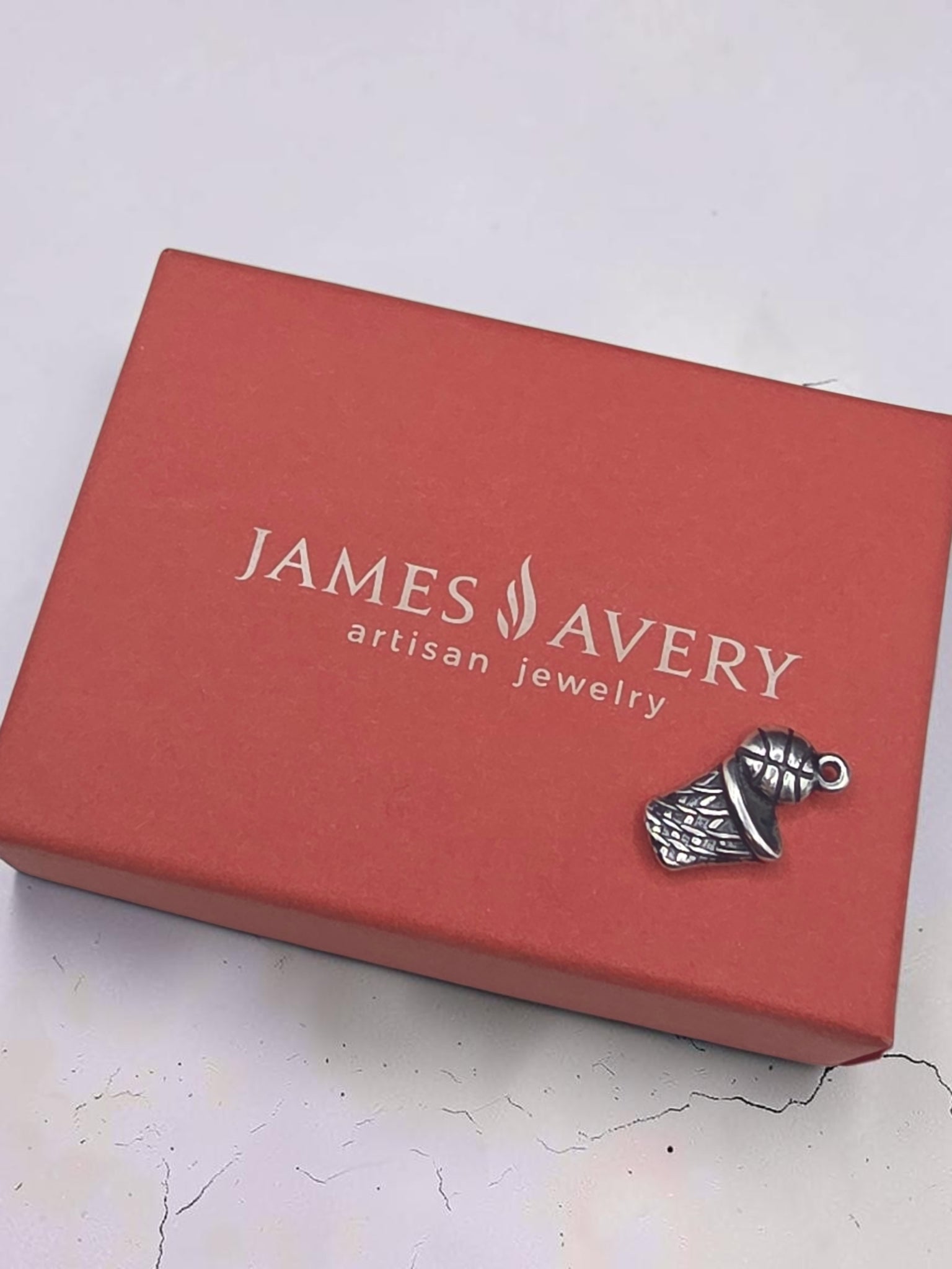 James Avery 925 Sterling Silver Basketball Hoop Charm Pendant