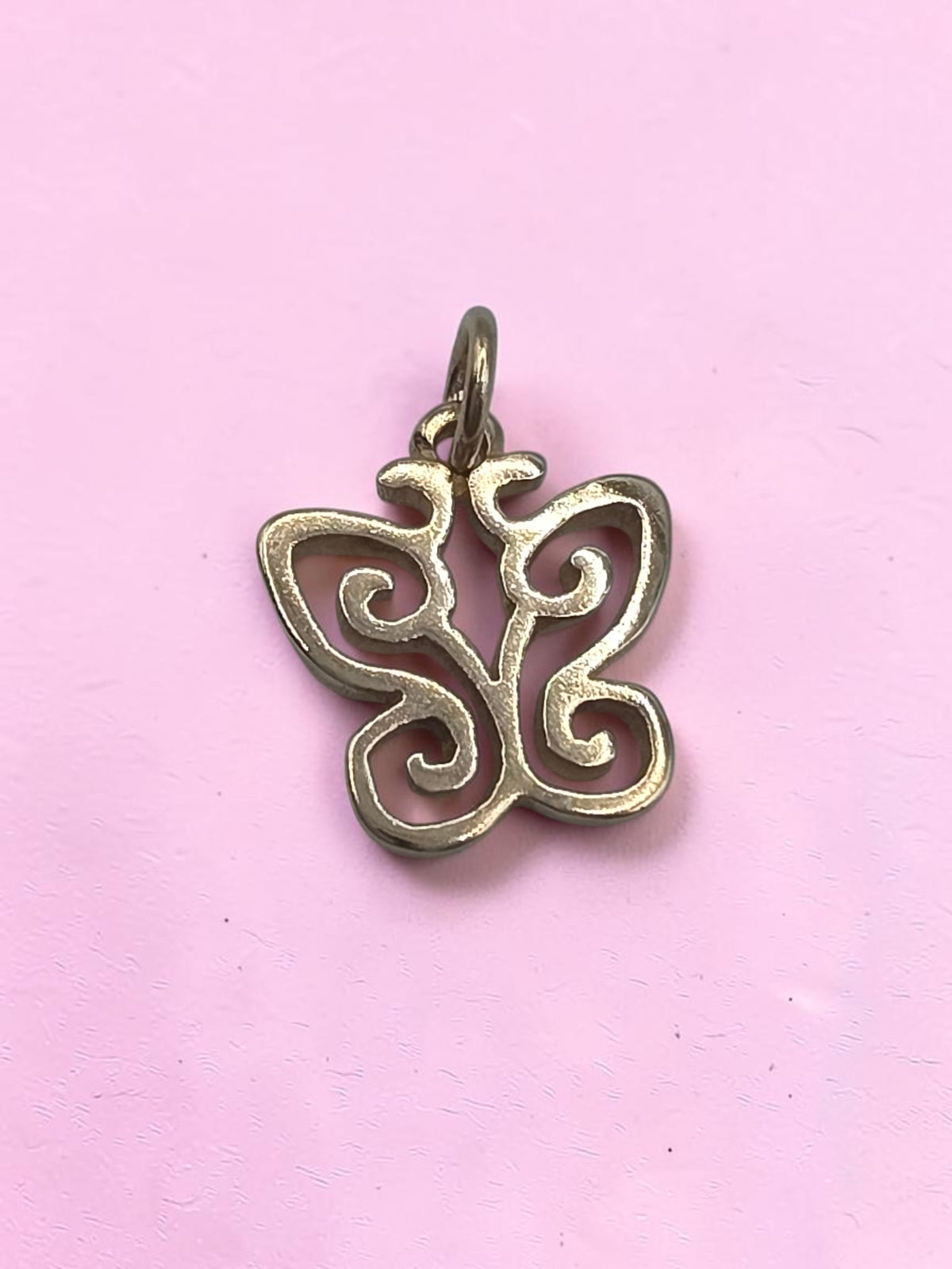 RETIRED James Avery Spring Butterfly Solid 14K Yellow Gold Charm Pendant