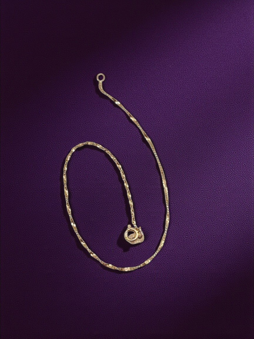 Solid 14K Yellow Gold S Link Bracelet 7 Inches