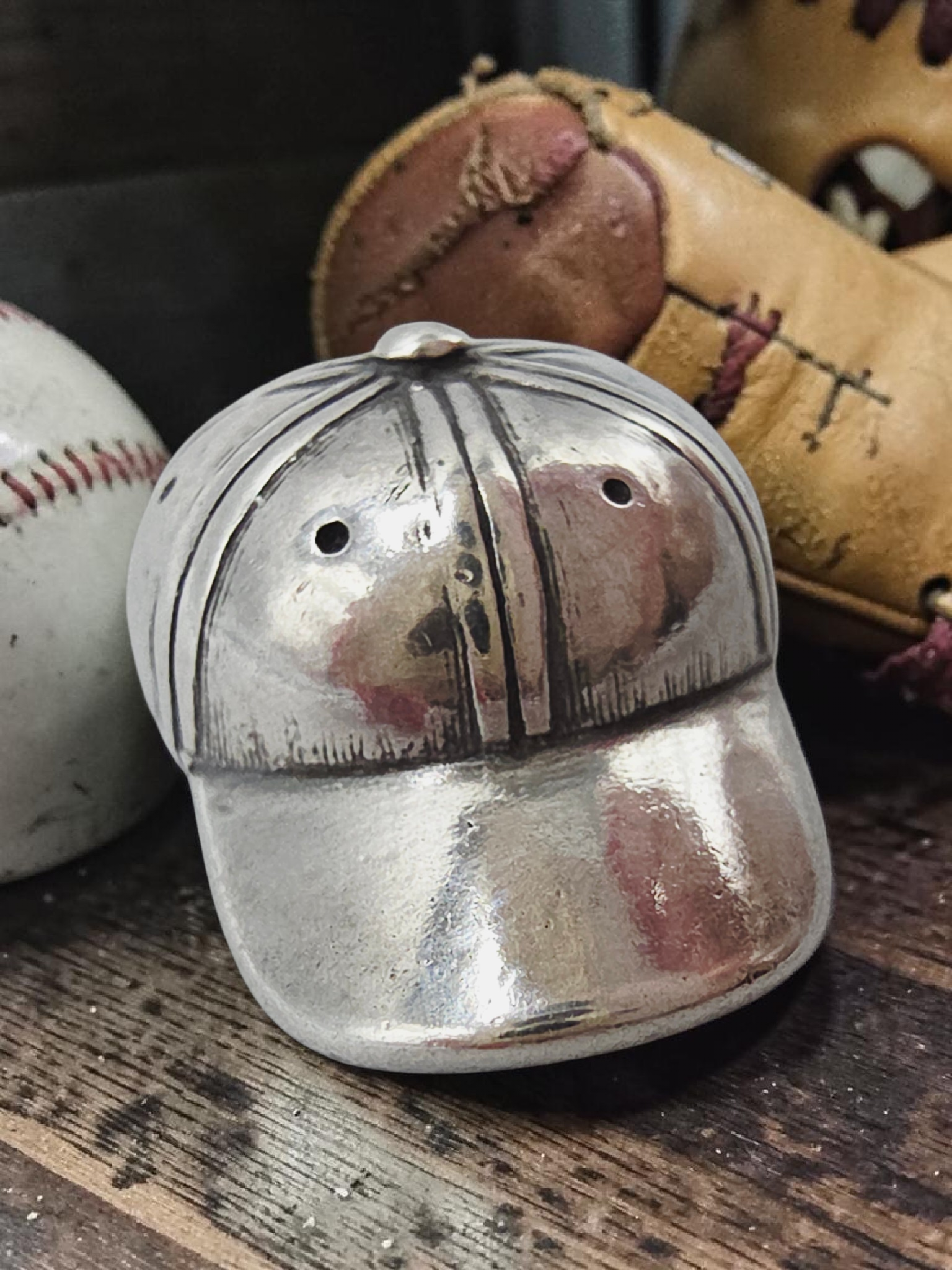 James Avery Sterling Silver 3D Baseball Cap Hat Charm Pendant RETIRED HTF UNCUT