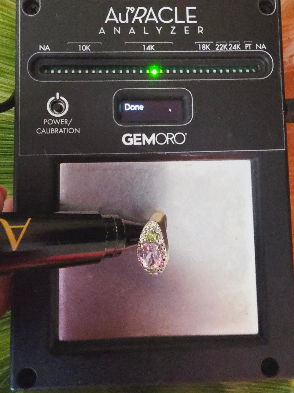 Valitutti Solid 14K White Gold Ring with Morganite, Peridot, and Diamonds - Sz 5