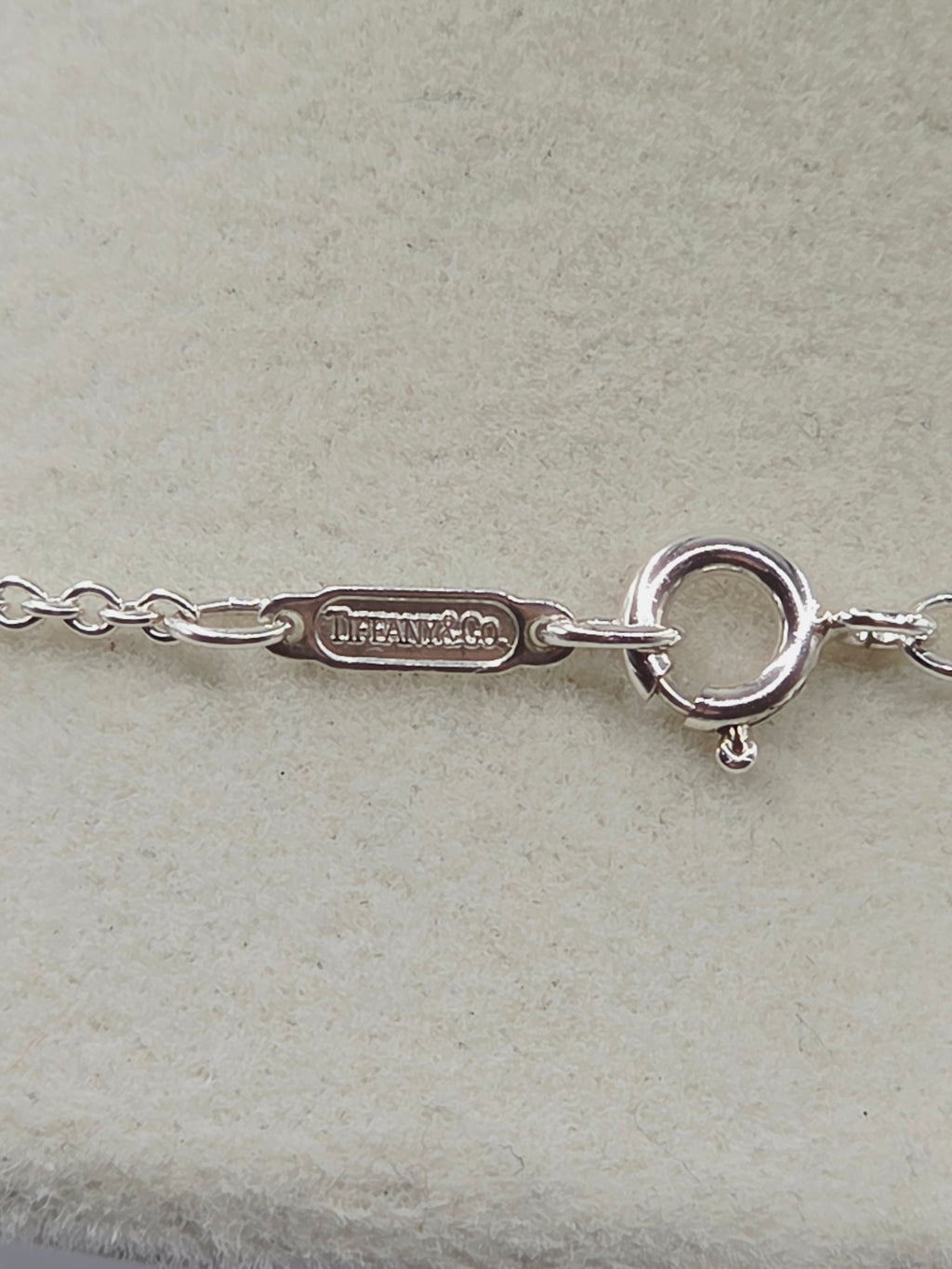 Tiffany & Co. 925 Sterling Silver Necklace with Bow Pendant 20 Inches