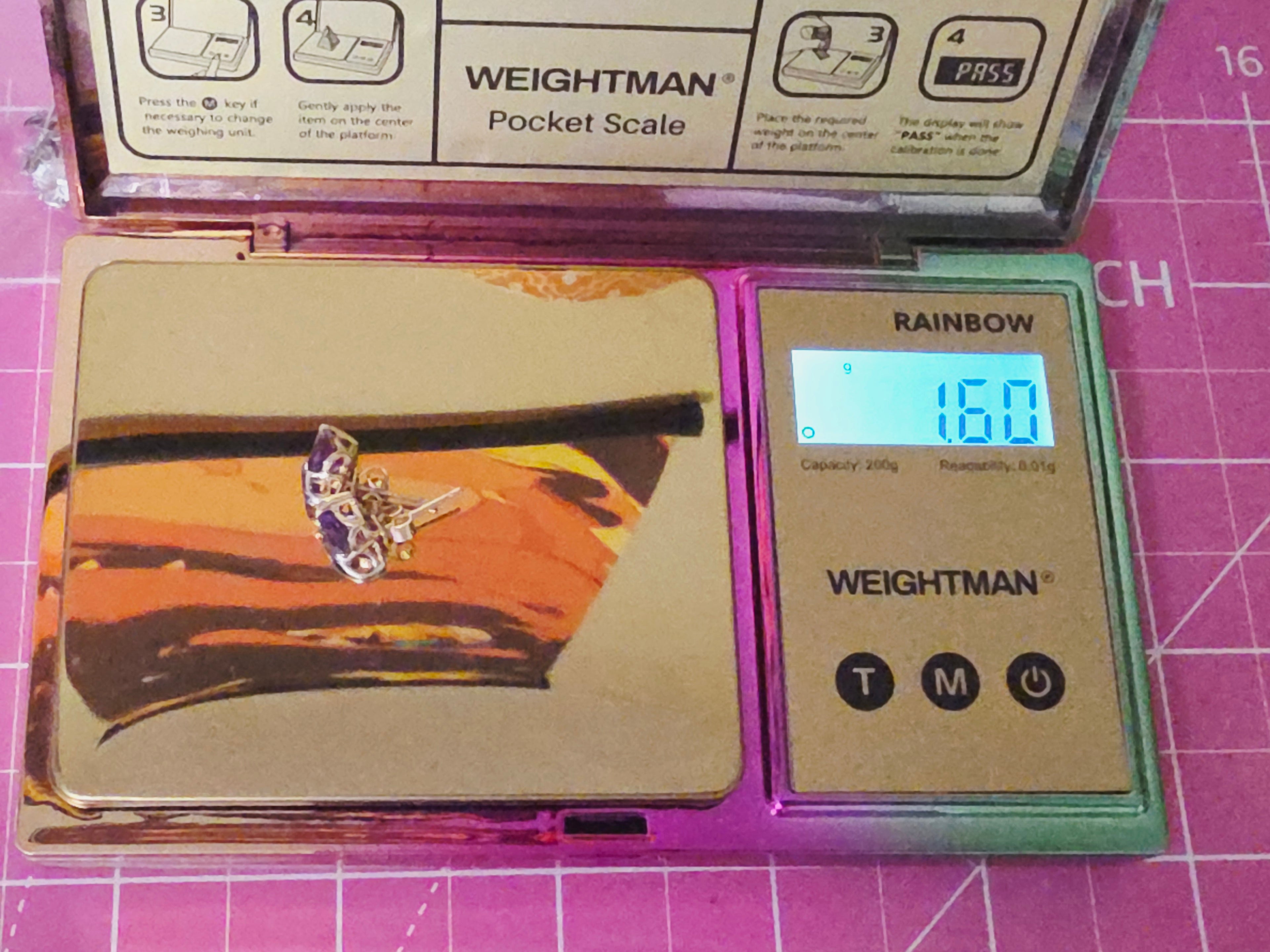 Solid 10 Two-Tone Gold Stud Earrings with Heart-Cut Amethyst