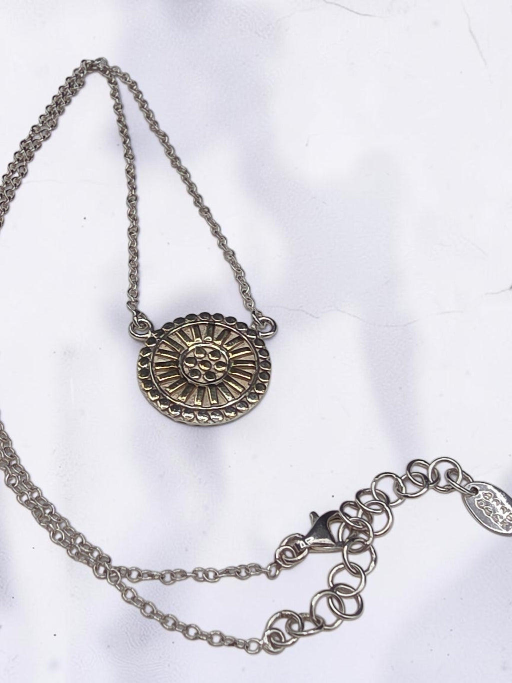Sterling Silver Medallion Necklace