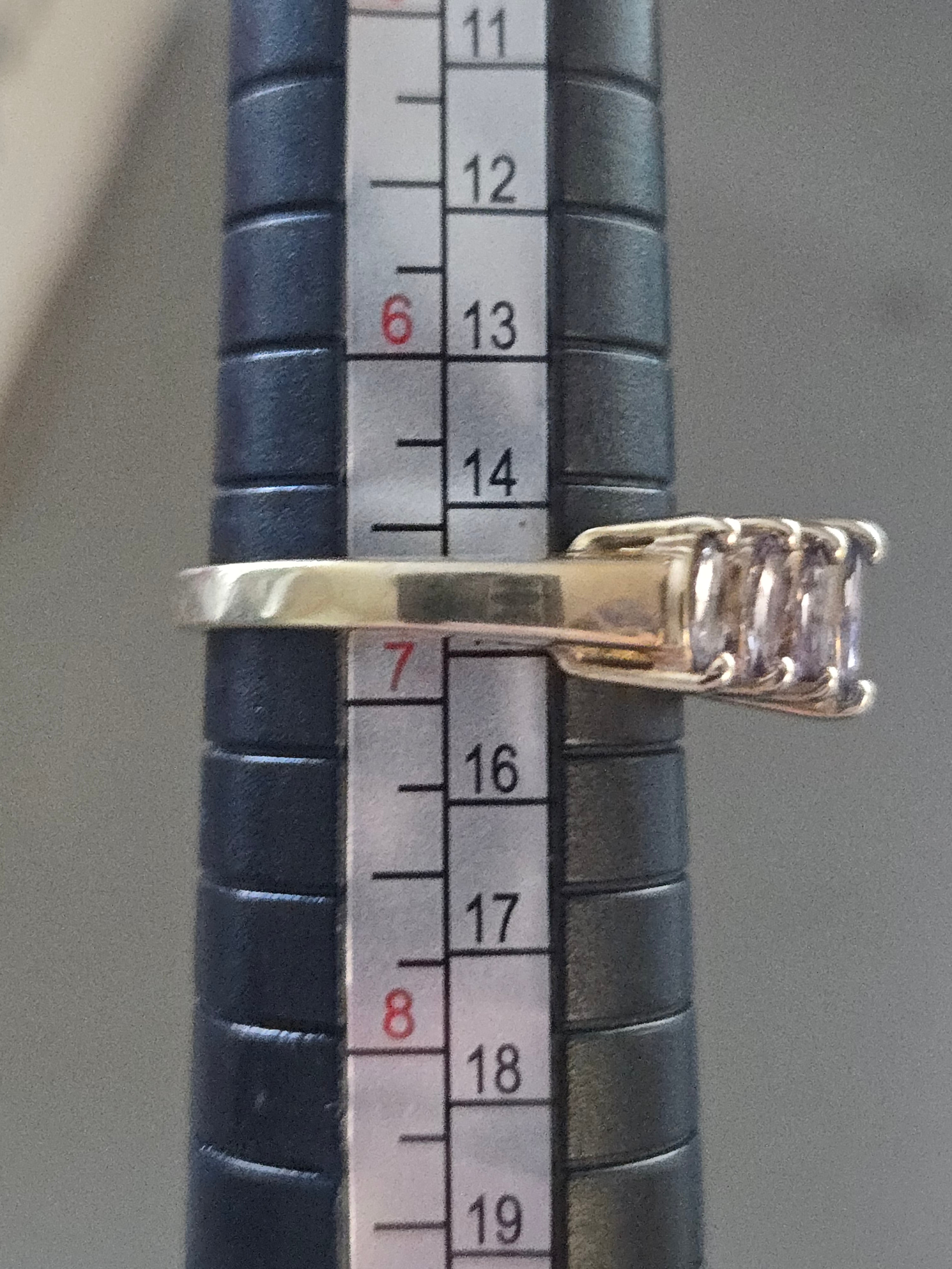 Solid 10K Yellow Gold Ring with Marquise Cut Tanzanite Size 6.75