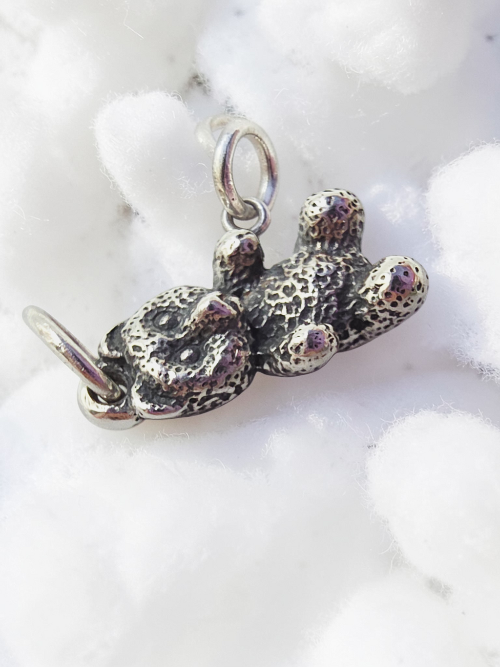 RETIRED James Avery Teddy Bear Charm Pendant - UNCUT Loop