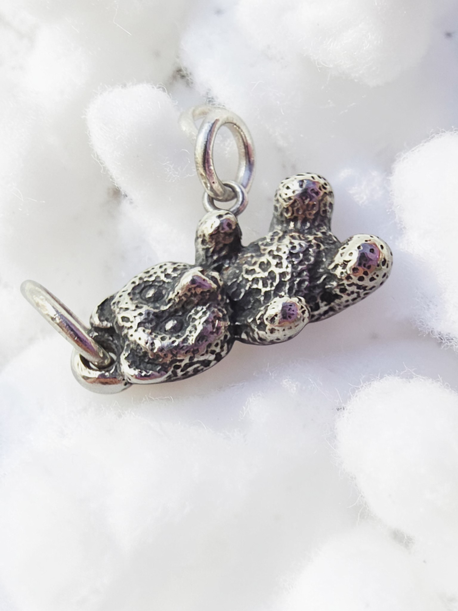 RETIRED James Avery Teddy Bear Charm Pendant - UNCUT Loop