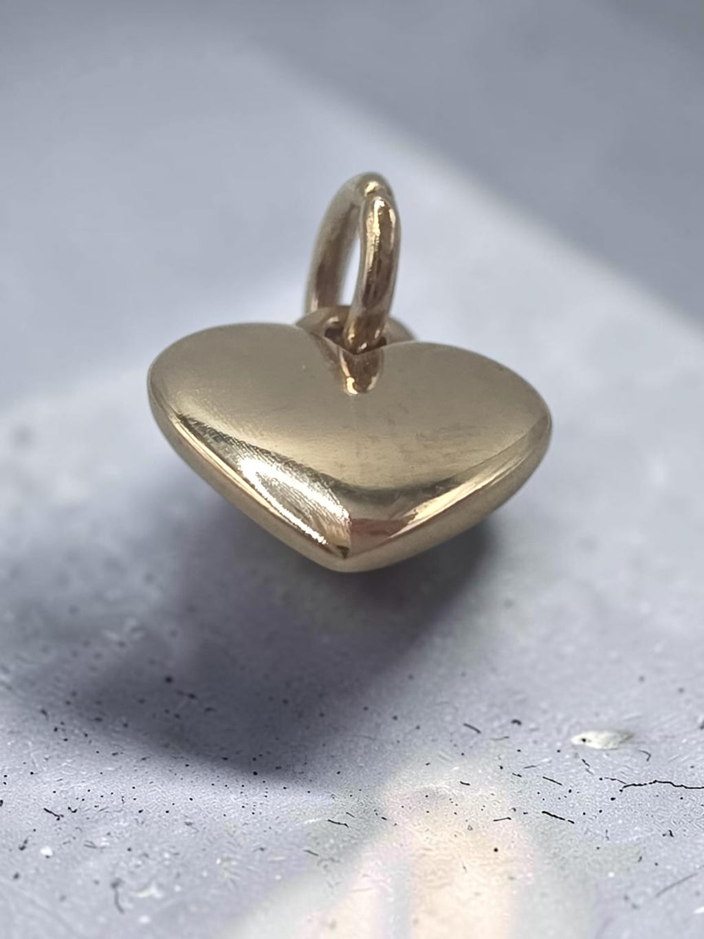 James Avery Solid 14K Yellow Gold Heart Charm Pendant