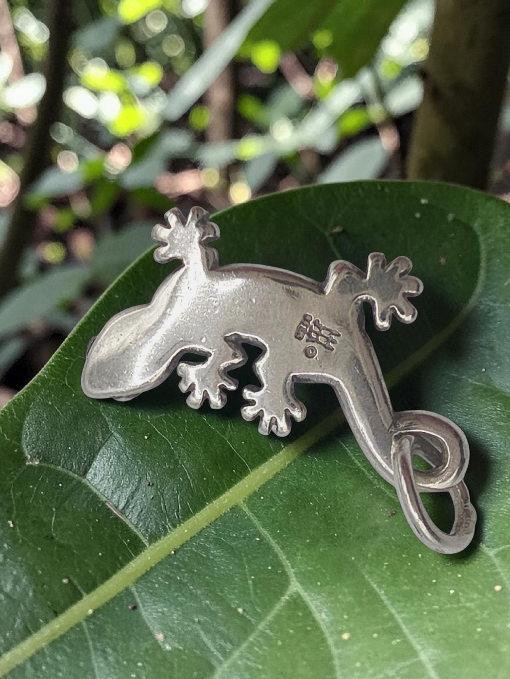 James Avery Sterling Silver Gecko Lizard Charm Pendant - RETIRED